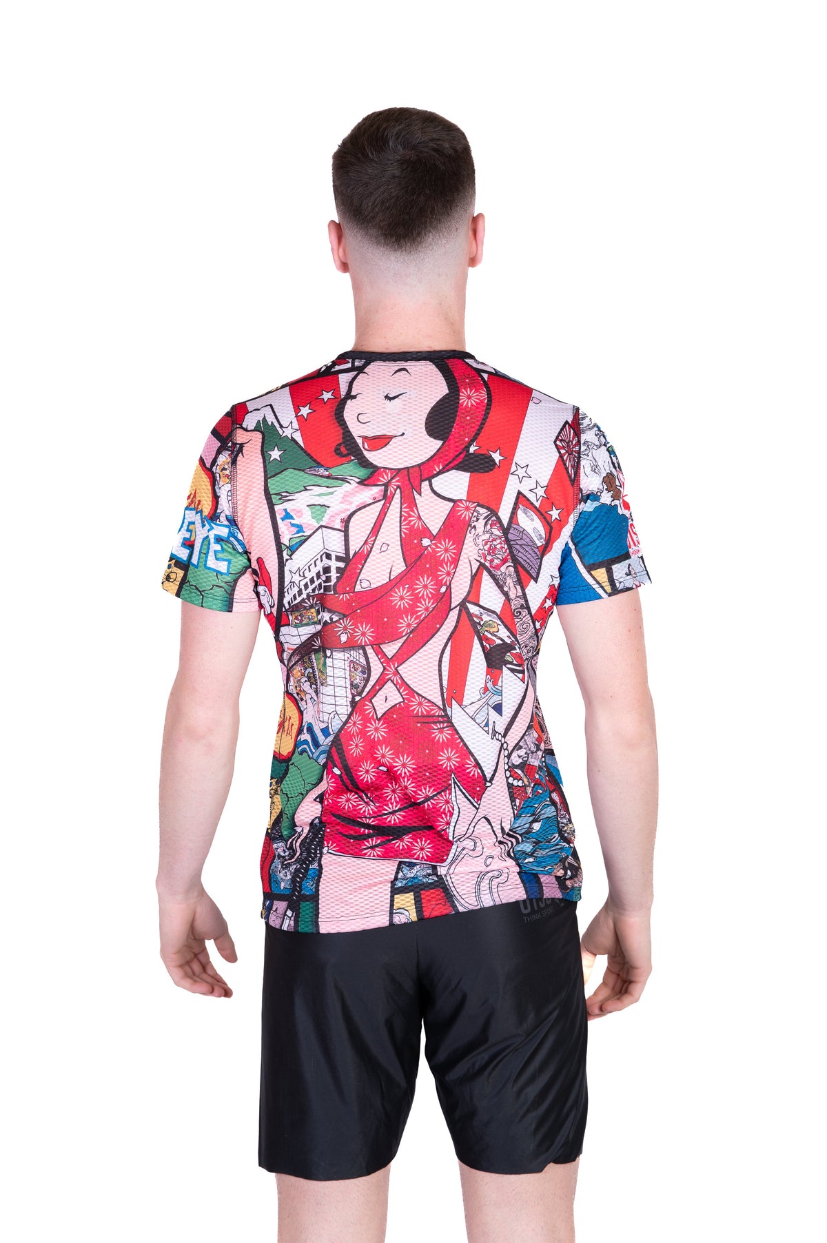 OTSO Herren Kurzarm-Funktionsshirt - Popeye Art Show – Produktansicht 7