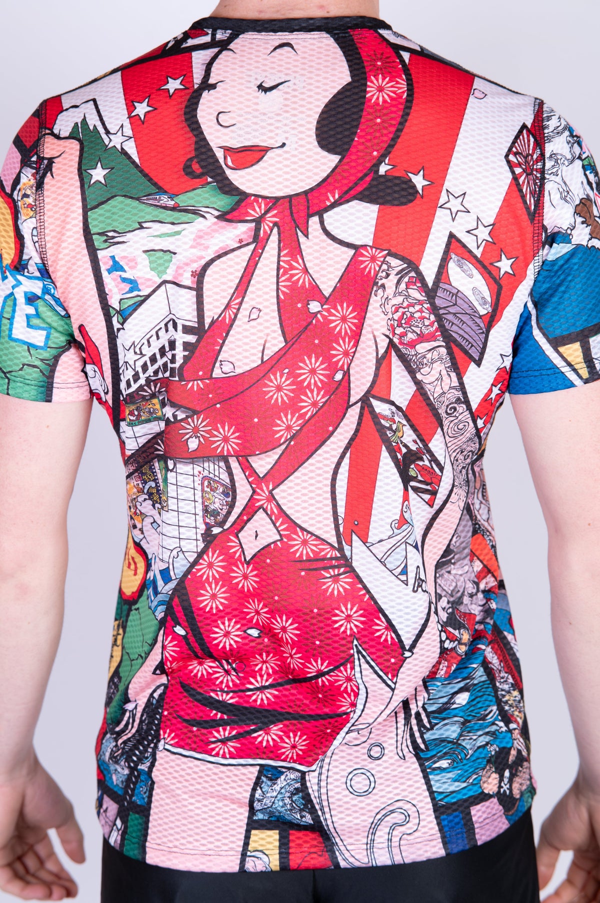 OTSO Herren Kurzarm-Funktionsshirt - Popeye Art Show – Produktansicht 8