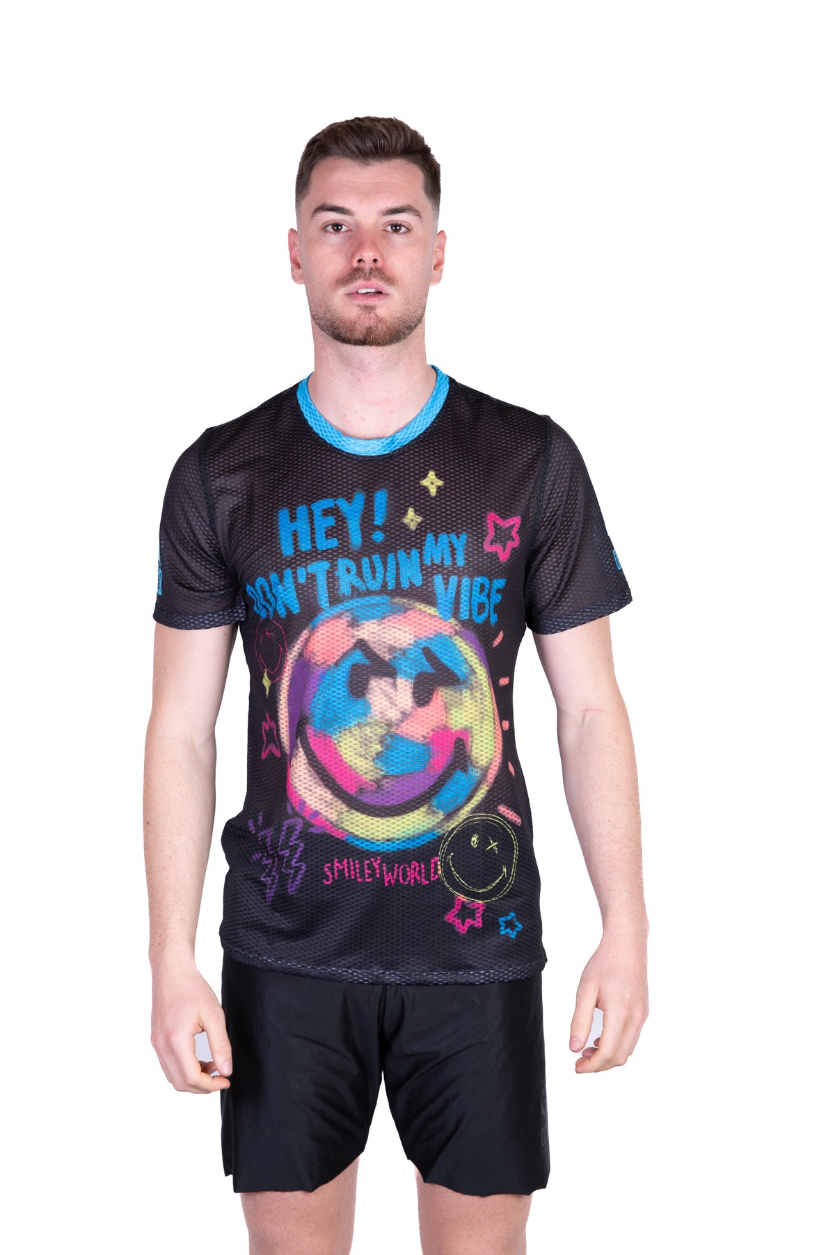 OTSO Herren Kurzarm-Funktionsshirt - S.W.Smiley Festival – Produktansicht 3