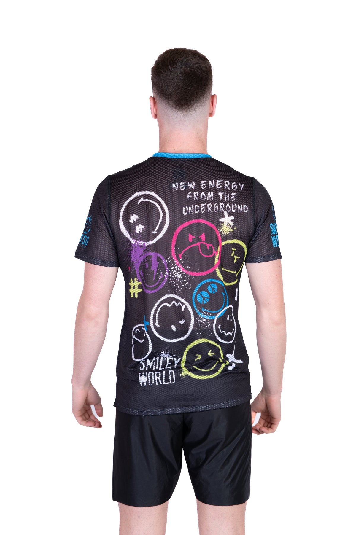 OTSO Herren Kurzarm-Funktionsshirt - S.W.Smiley Festival – Produktansicht 7