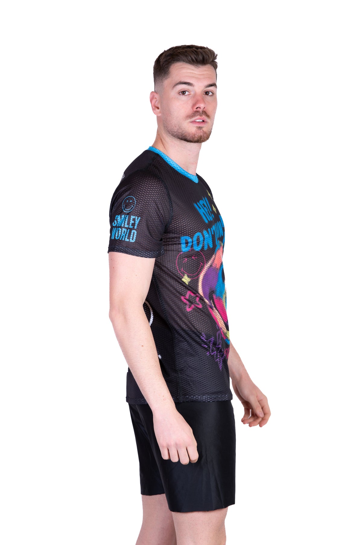 OTSO Herren Kurzarm-Funktionsshirt - S.W.Smiley Festival – Produktansicht 5