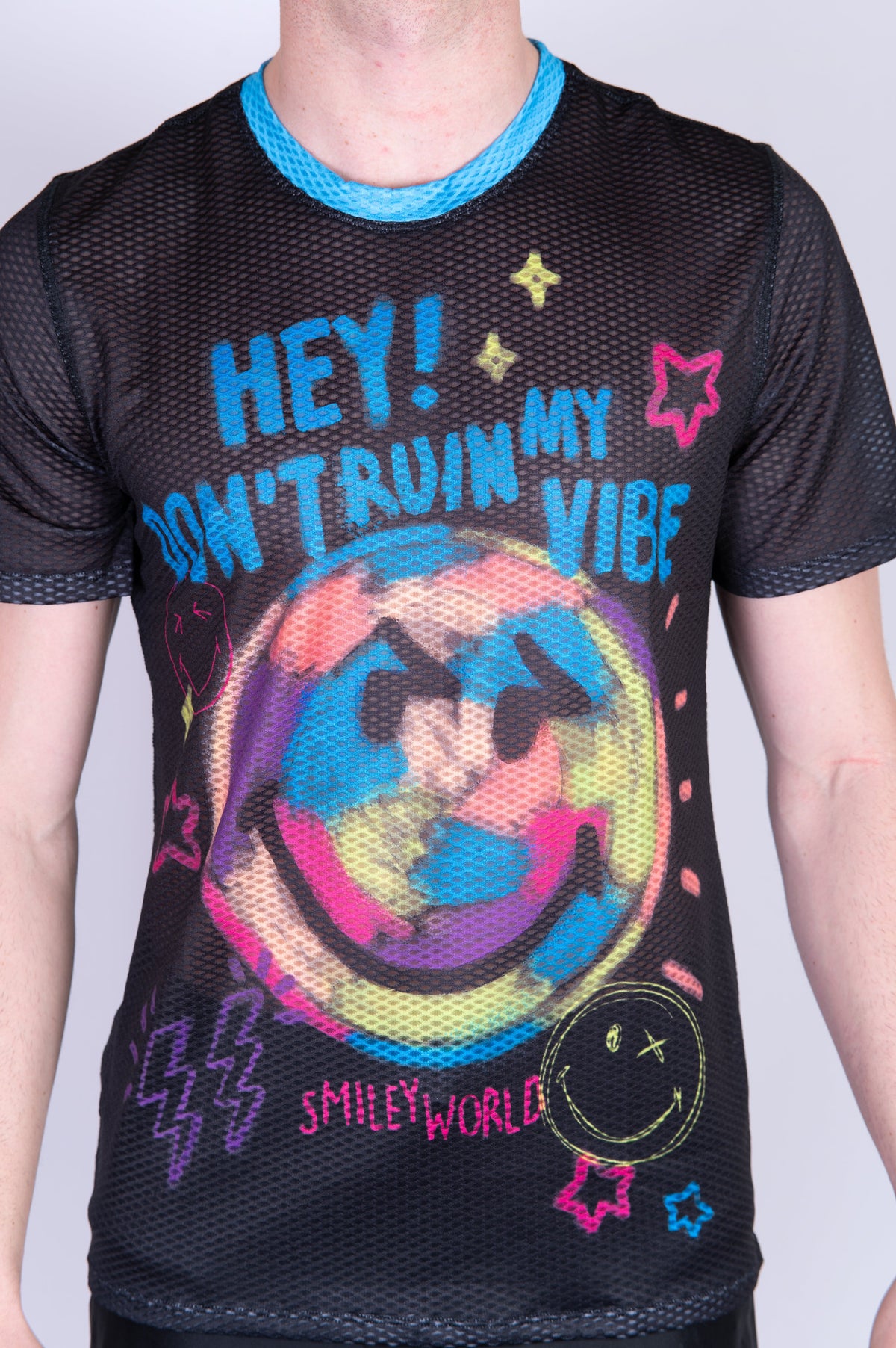 OTSO Herren Kurzarm-Funktionsshirt - S.W.Smiley Festival – Produktansicht 8