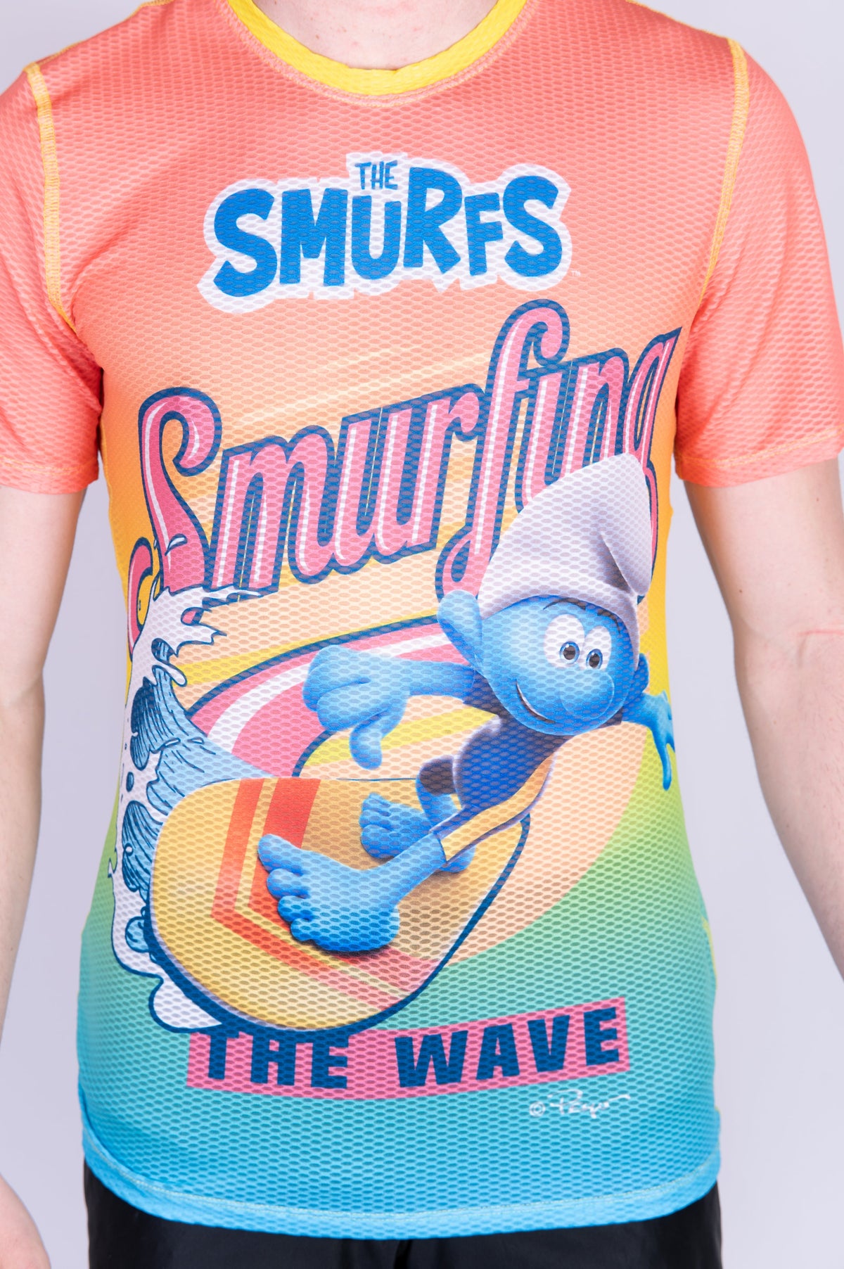 OTSO Herren Kurzarm-Funktionsshirt - Smurf Smurfing – Produktansicht 8