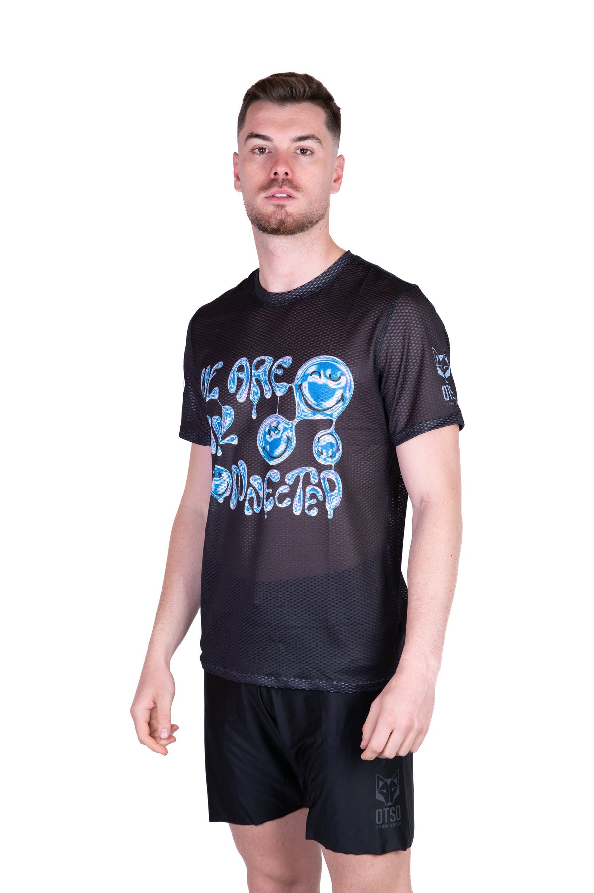 OTSO Herren Kurzarm-Funktionsshirt - S.W.Smiley Connected – Produktansicht 4