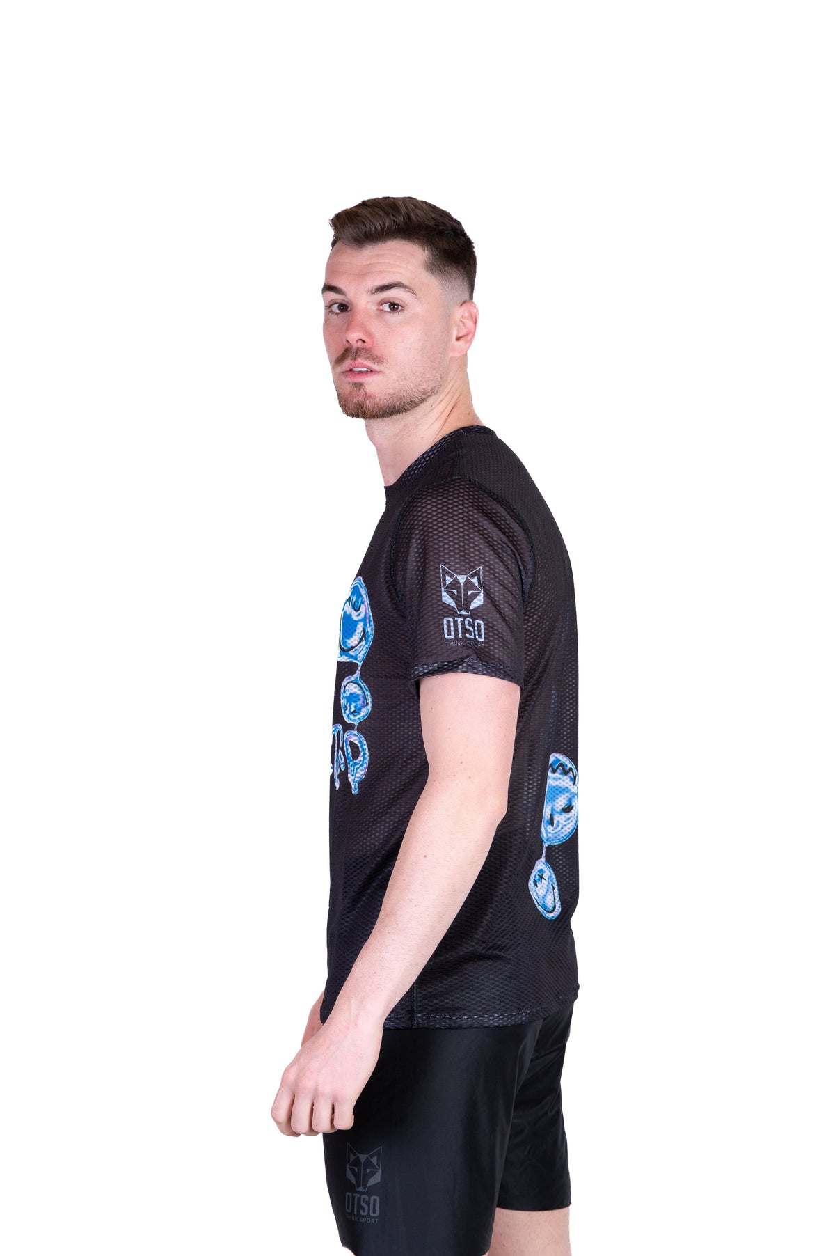 OTSO Herren Kurzarm-Funktionsshirt - S.W.Smiley Connected – Produktansicht 6