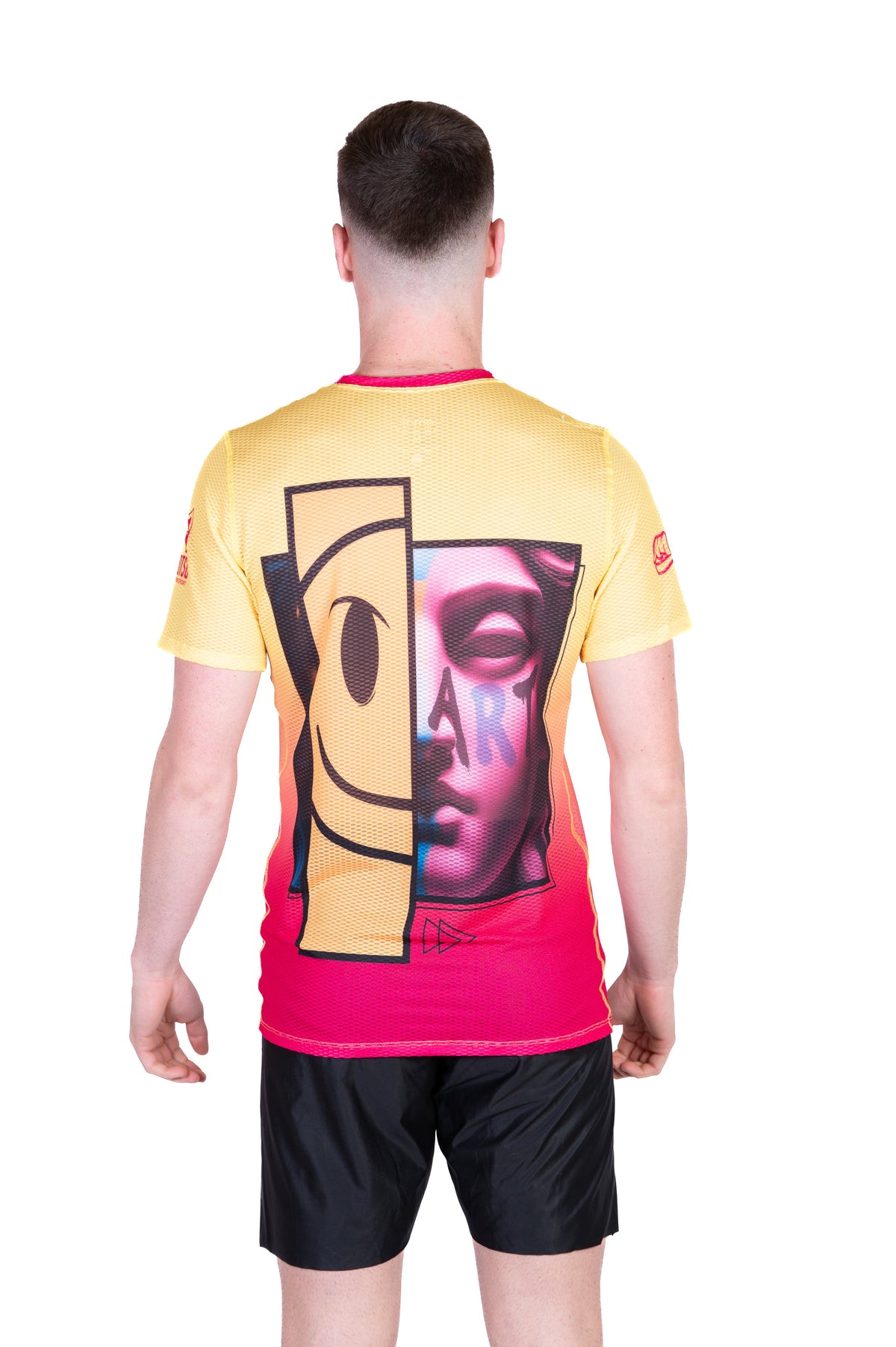 OTSO Herren Kurzarm-Funktionsshirt - Emoji Glow-Up – Produktansicht 7