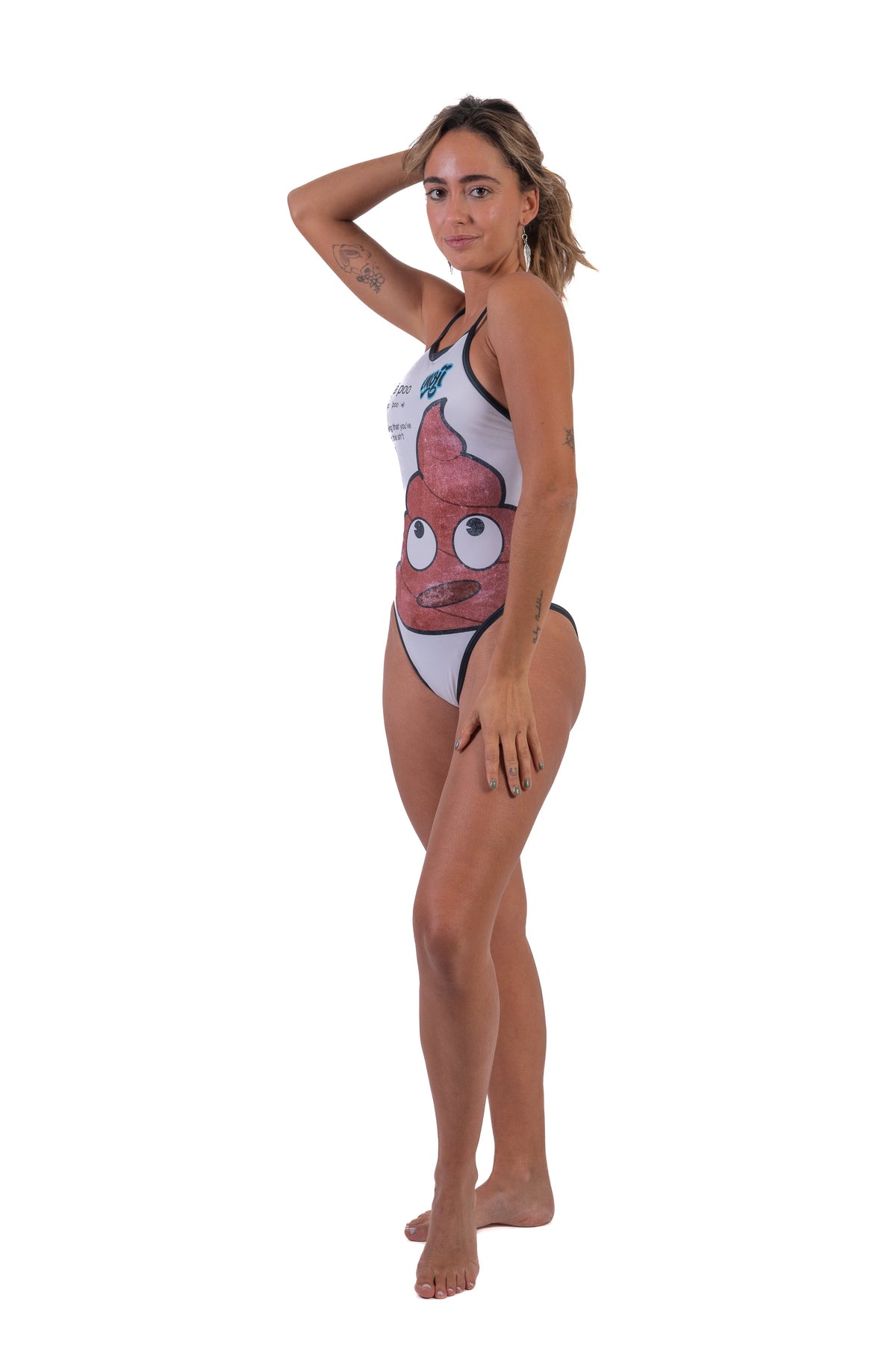 OTSO Damen Badeanzug - Emoji Deja Poo – Produktansicht 5