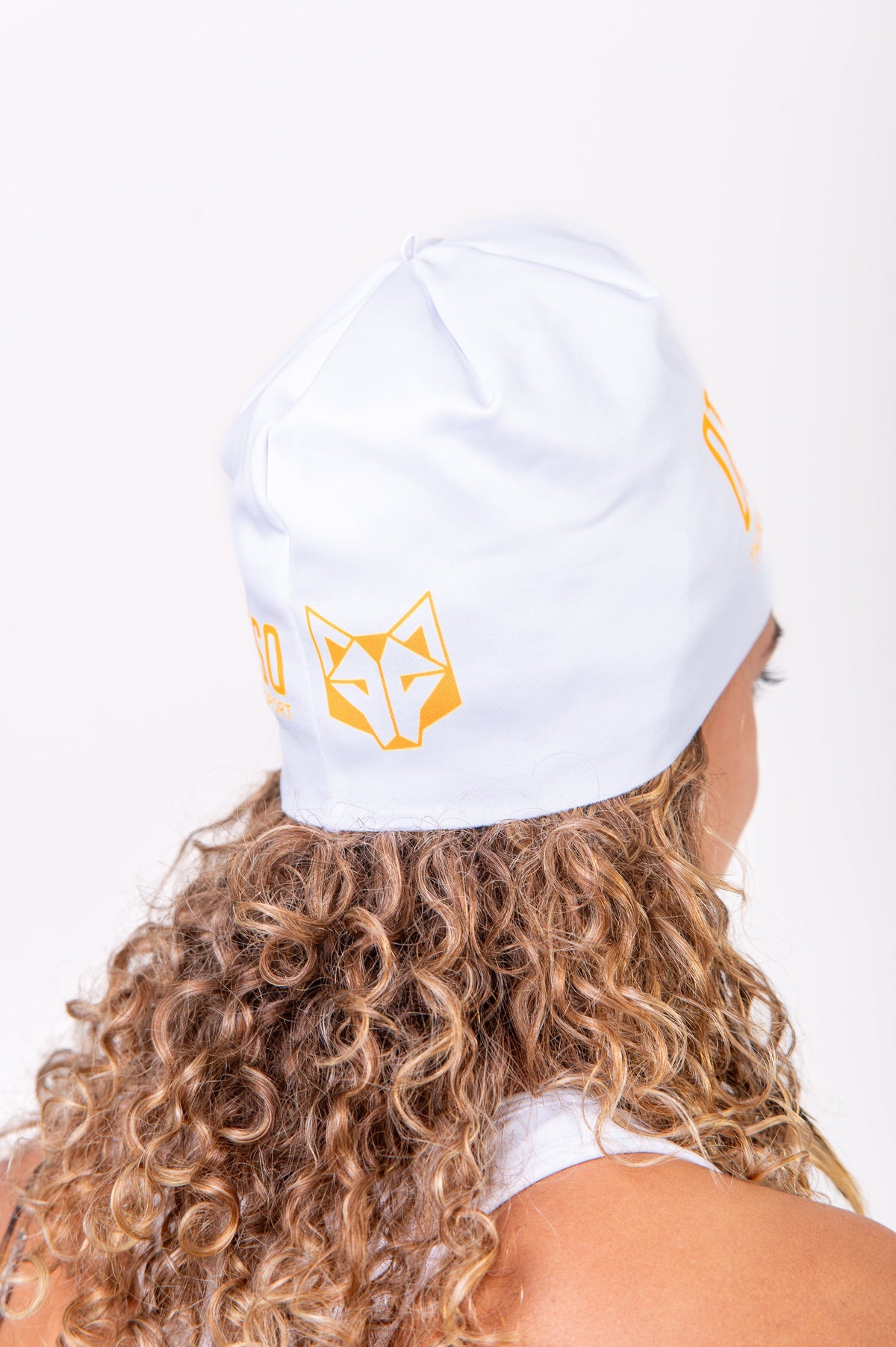 OTSO Sportmütze - White & Fluo Orange – Produktansicht 4