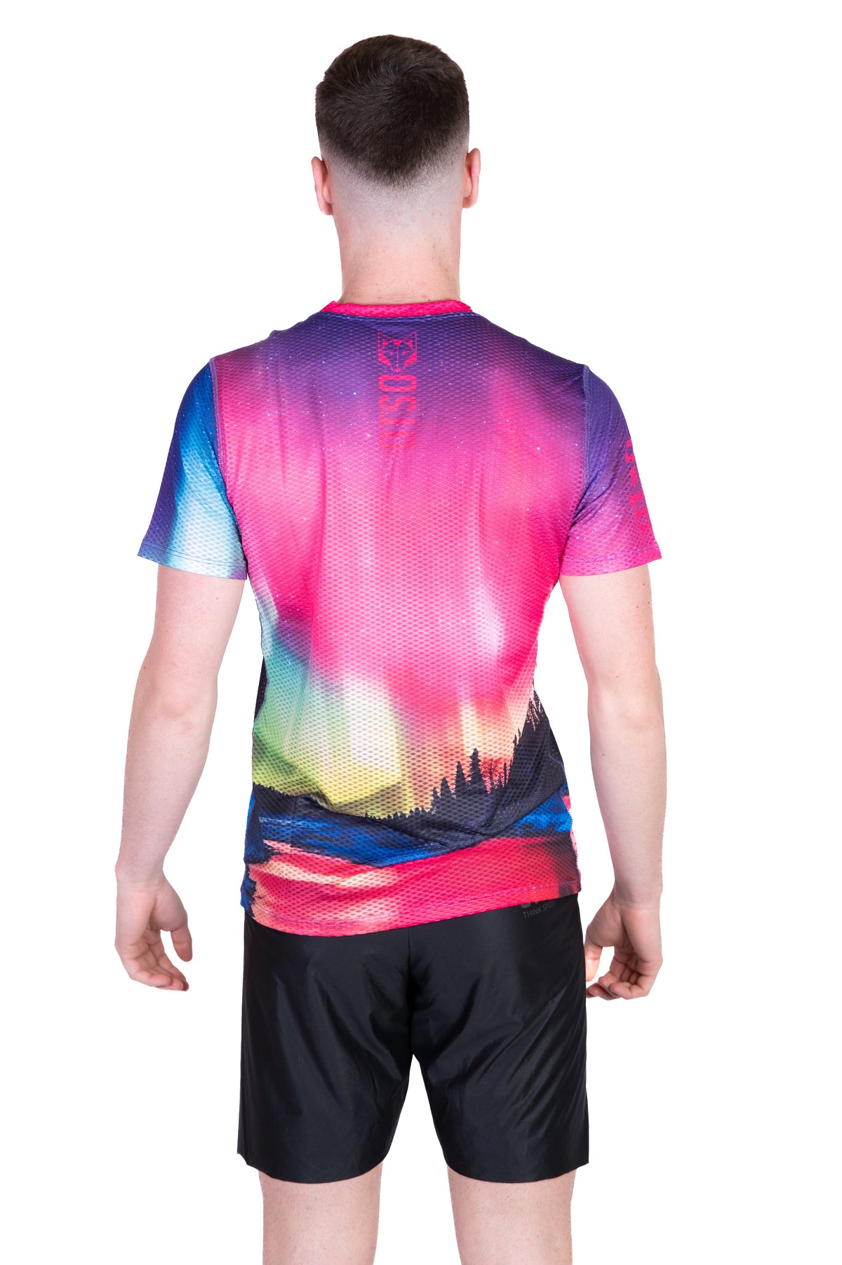 OTSO Herren Kurzarm-Funktionsshirt - Auroras boreales – Produktansicht 7