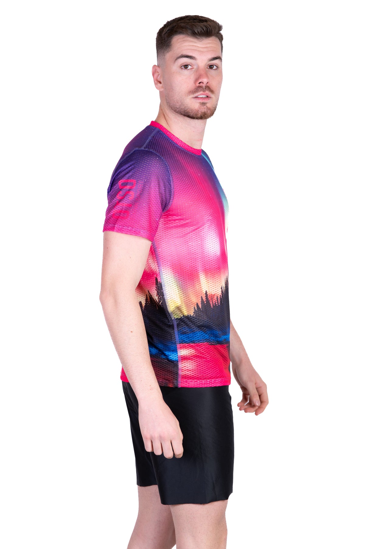 OTSO Herren Kurzarm-Funktionsshirt - Auroras boreales – Produktansicht 5