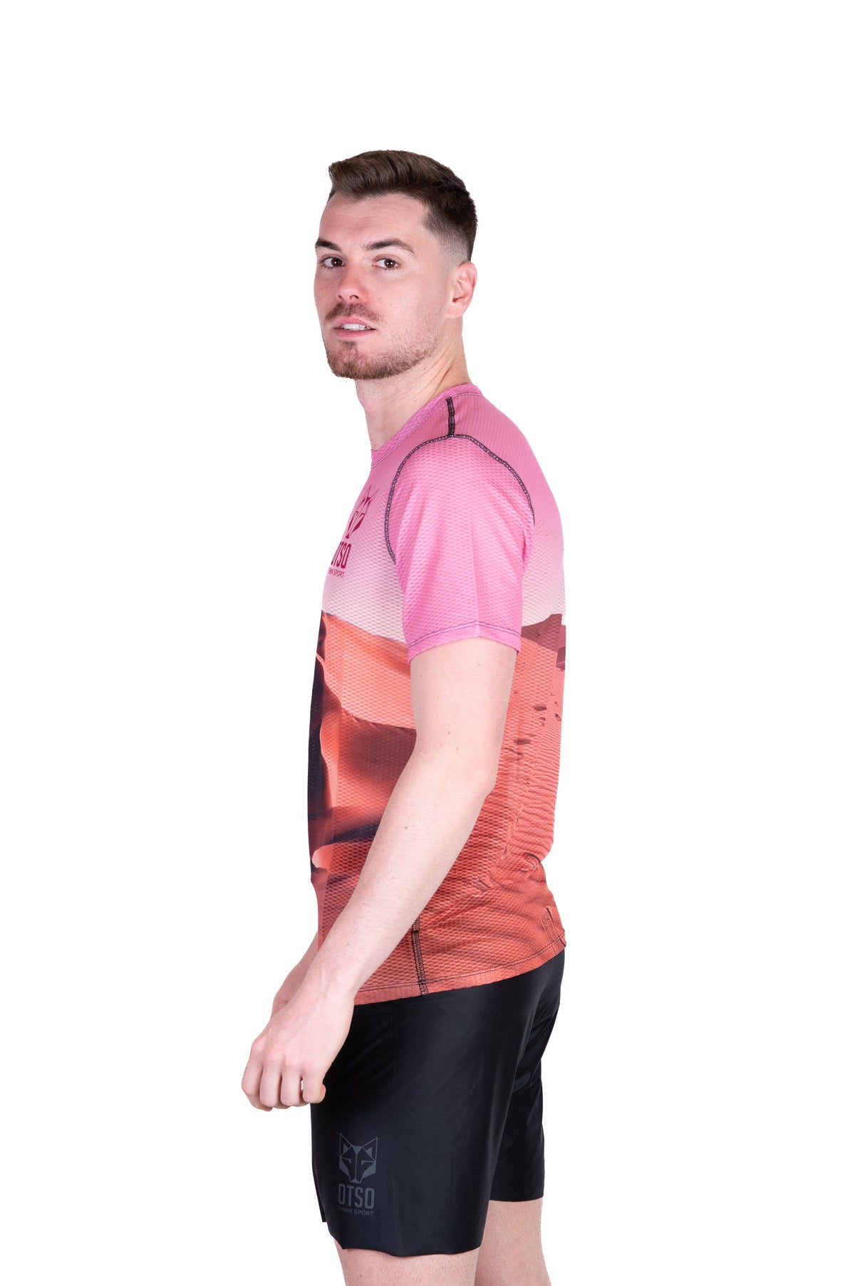 OTSO Herren Kurzarm-Funktionsshirt - Desert – Produktansicht 6
