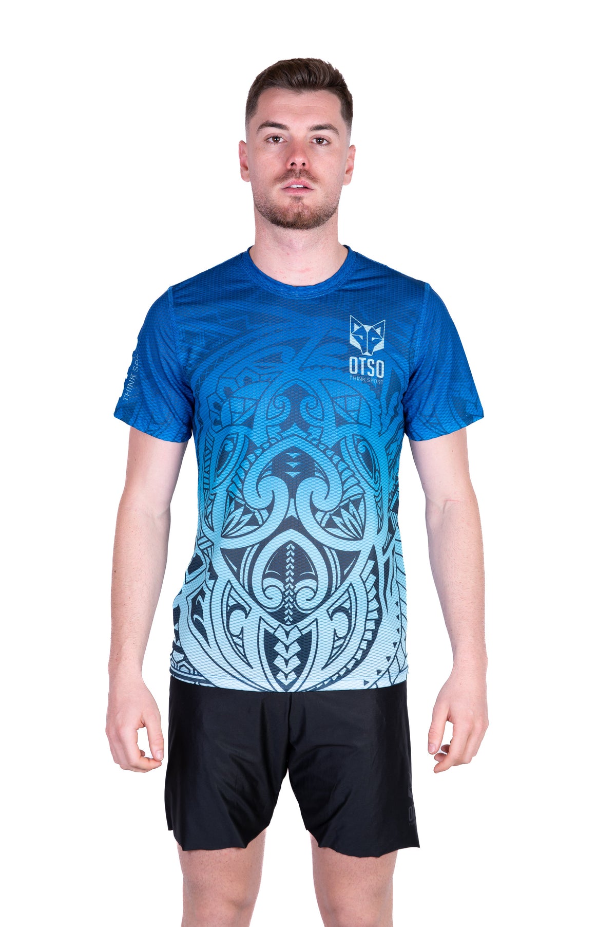 OTSO Herren Kurzarm-Funktionsshirt - Maori Tangaroa – Produktansicht 3