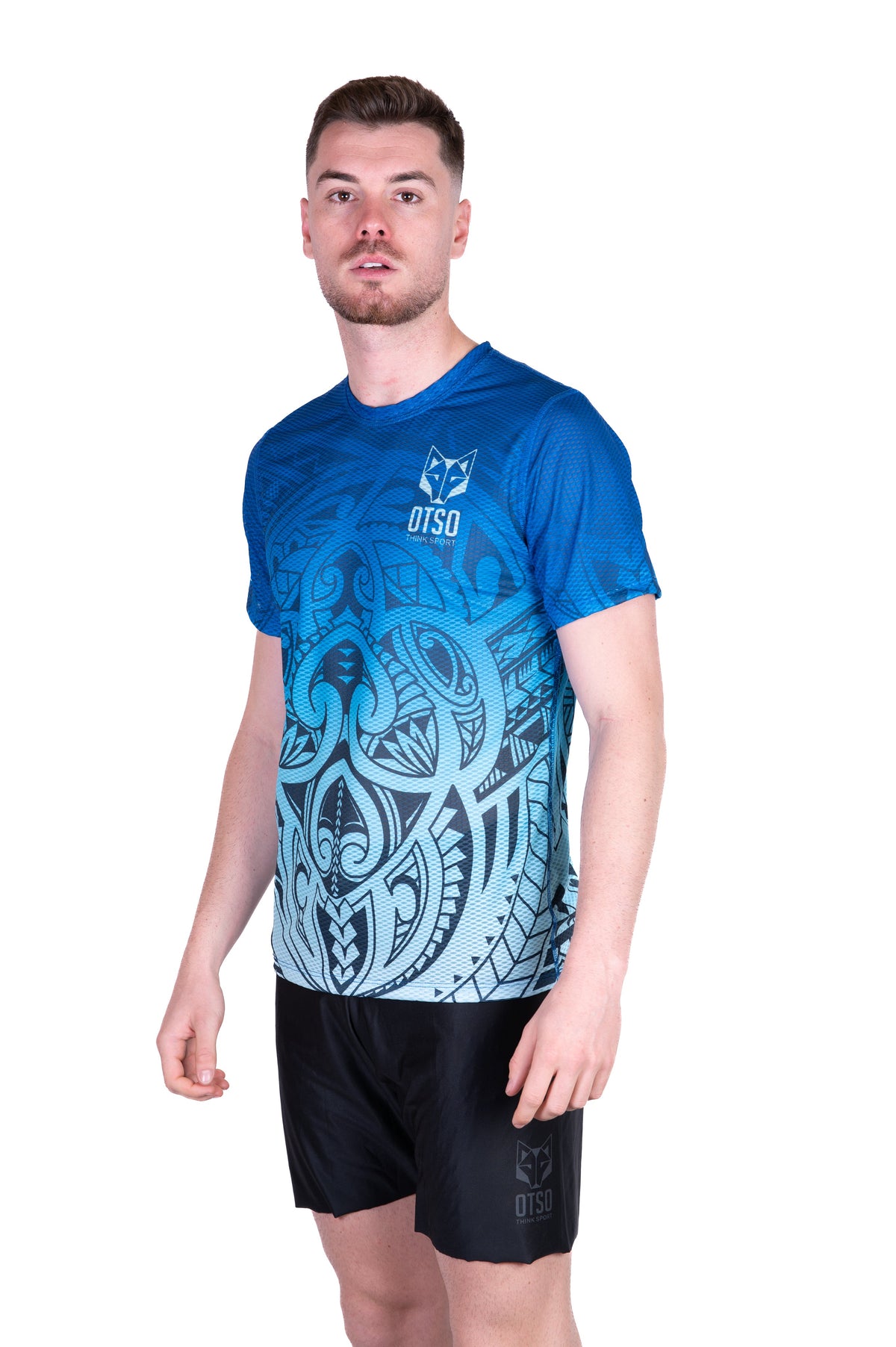 OTSO Herren Kurzarm-Funktionsshirt - Maori Tangaroa – Produktansicht 4