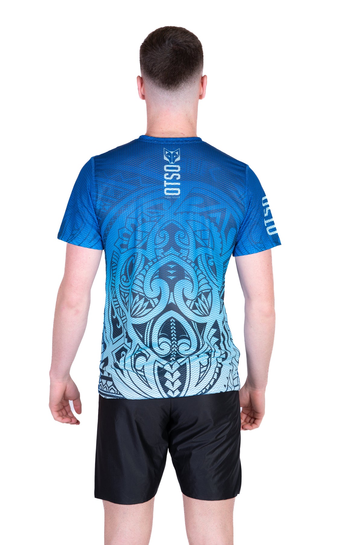 OTSO Herren Kurzarm-Funktionsshirt - Maori Tangaroa – Produktansicht 7