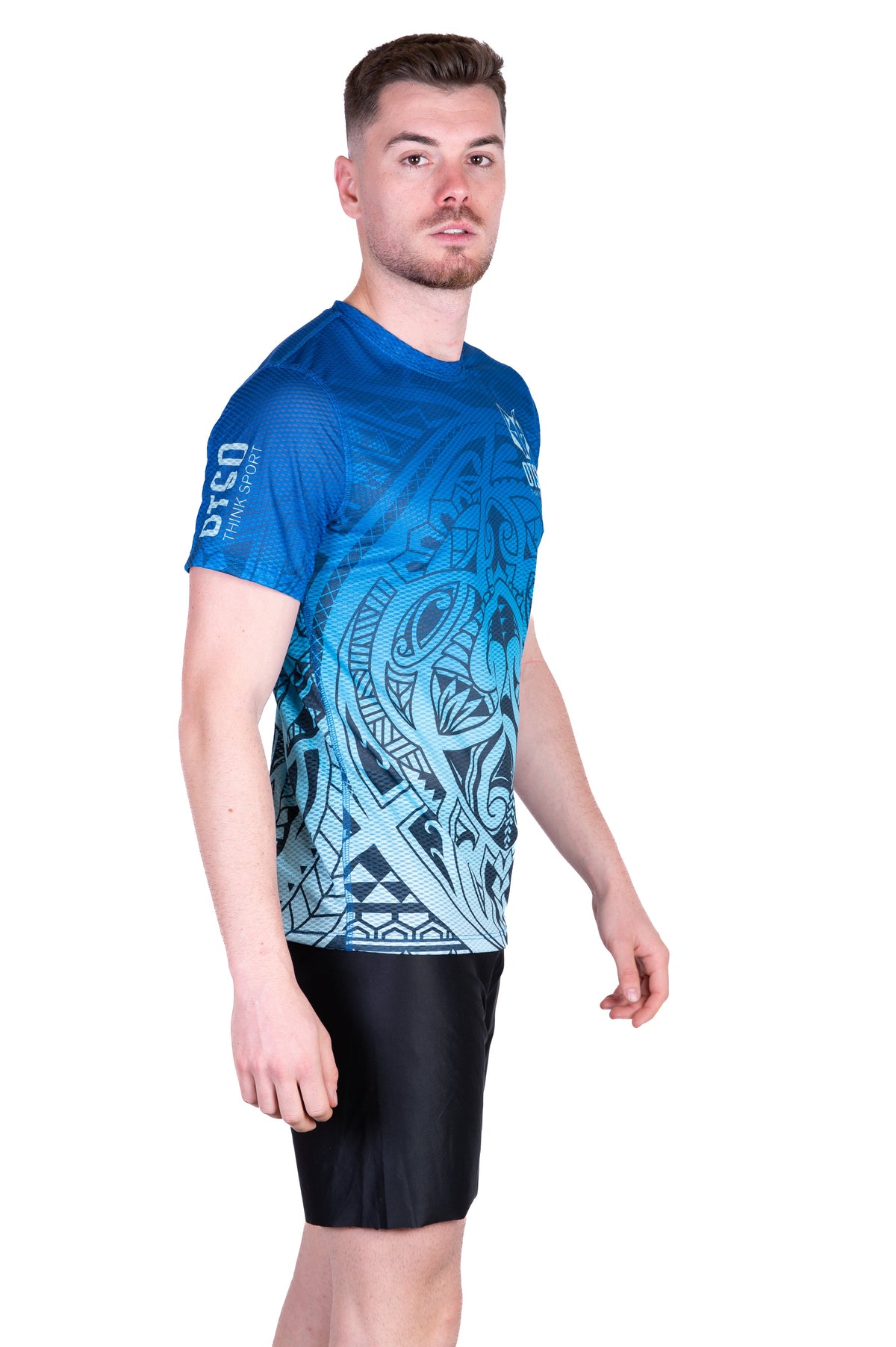 OTSO Herren Kurzarm-Funktionsshirt - Maori Tangaroa – Produktansicht 5