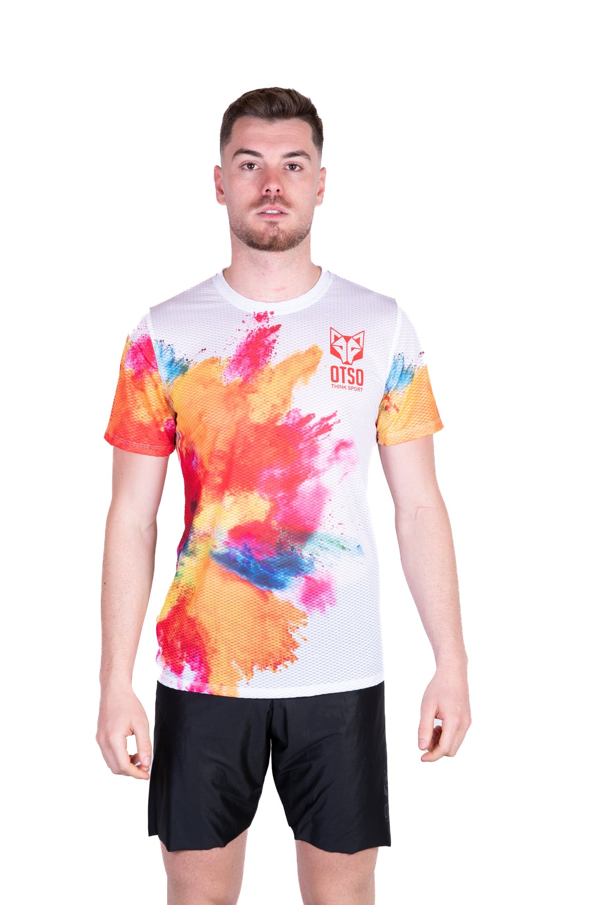OTSO Herren Kurzarm-Funktionsshirt - Colors – Produktansicht 3