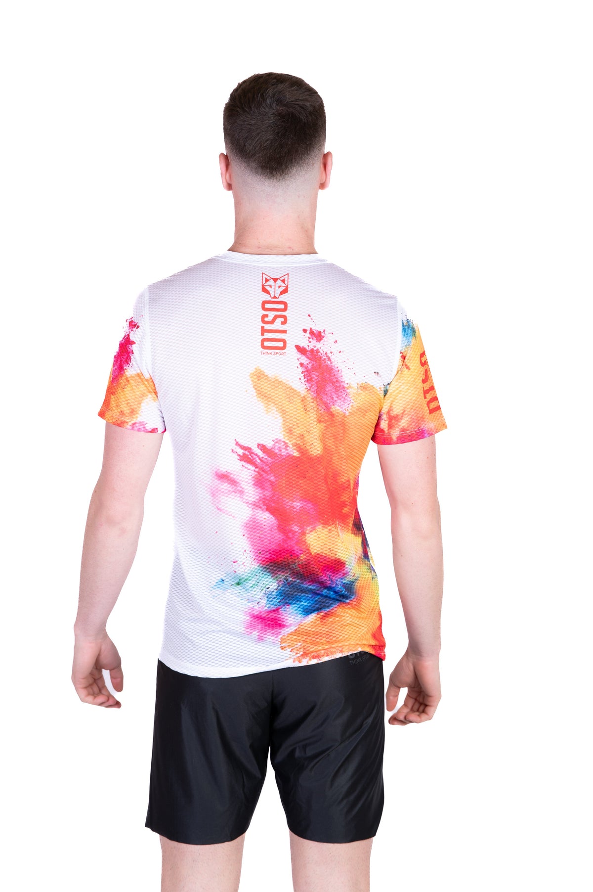 OTSO Herren Kurzarm-Funktionsshirt - Colors – Produktansicht 7