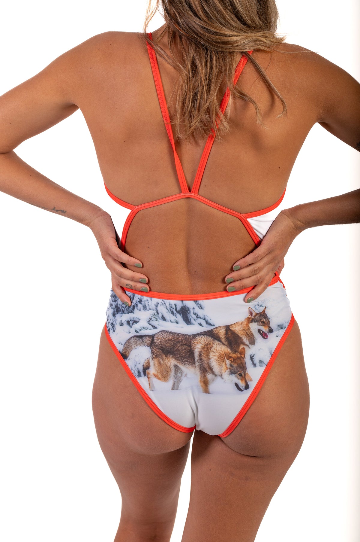 OTSO Damen Badeanzug - Wolf – Produktansicht 7
