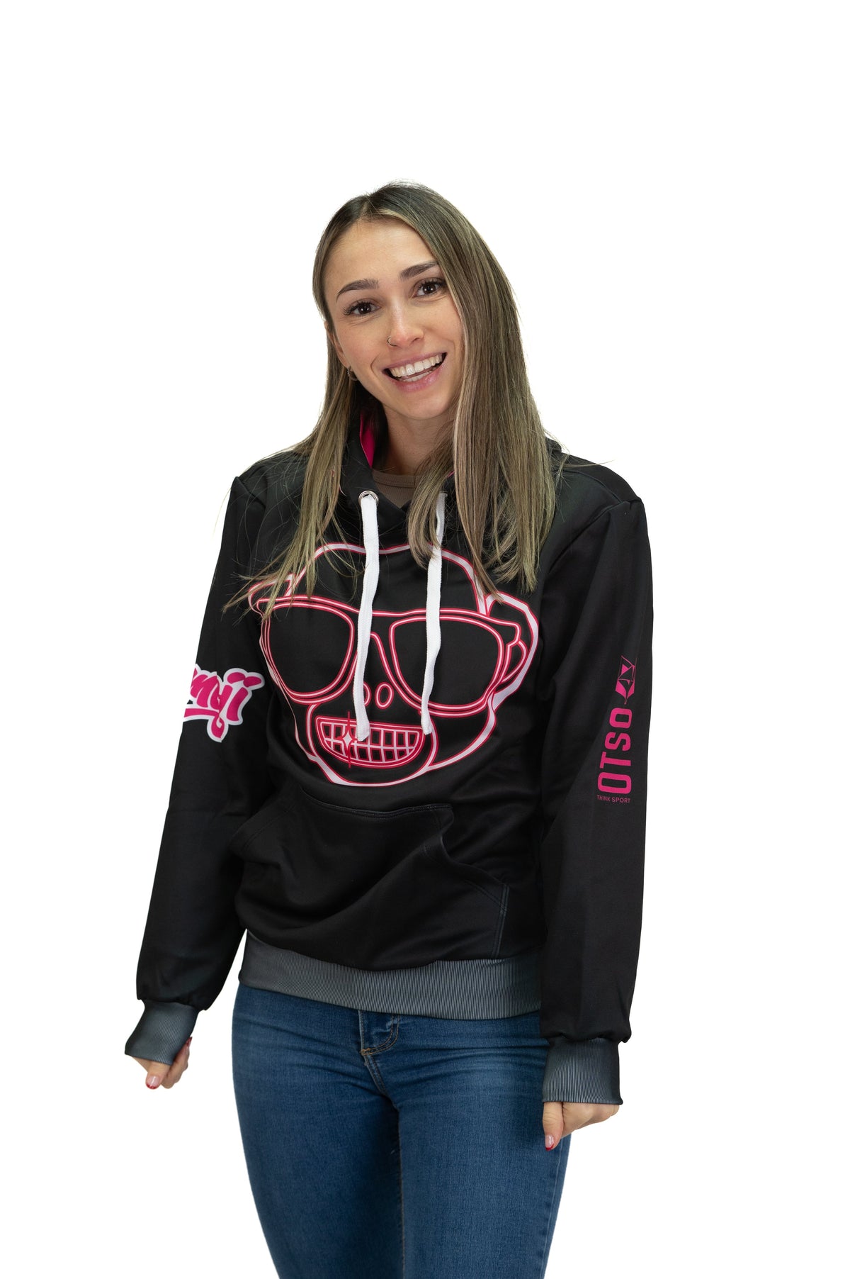 OTSO Hoodie - Emoji Monkey Neon – Produktansicht 13