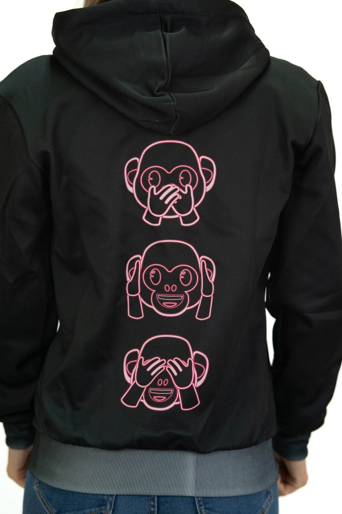 OTSO Hoodie - Emoji Monkey Neon – Produktansicht 18