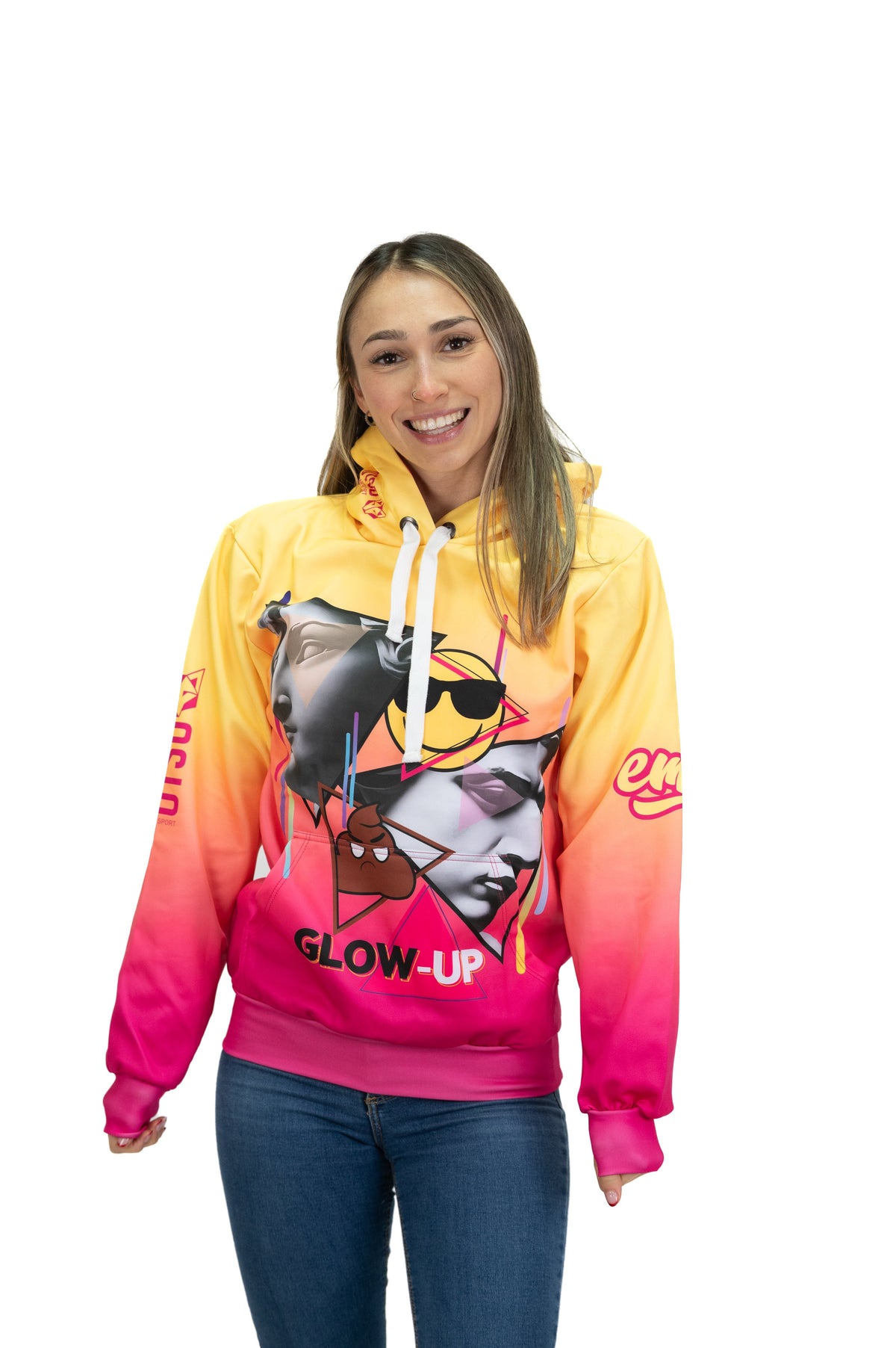 OTSO Hoodie - Emoji Glow-Up – Produktansicht 4