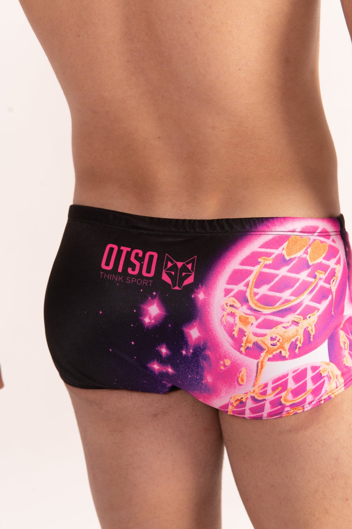 OTSO Herren Badehose Trunk - S.W.Smiley Concrete Canvas Toaster – Produktansicht 10