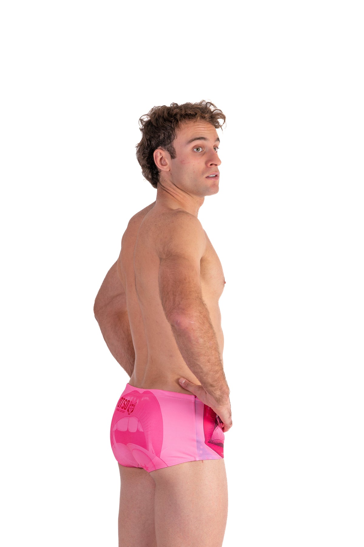 OTSO Herren Badehose Trunk - S.W.Smiley Hella Good – Produktansicht 6