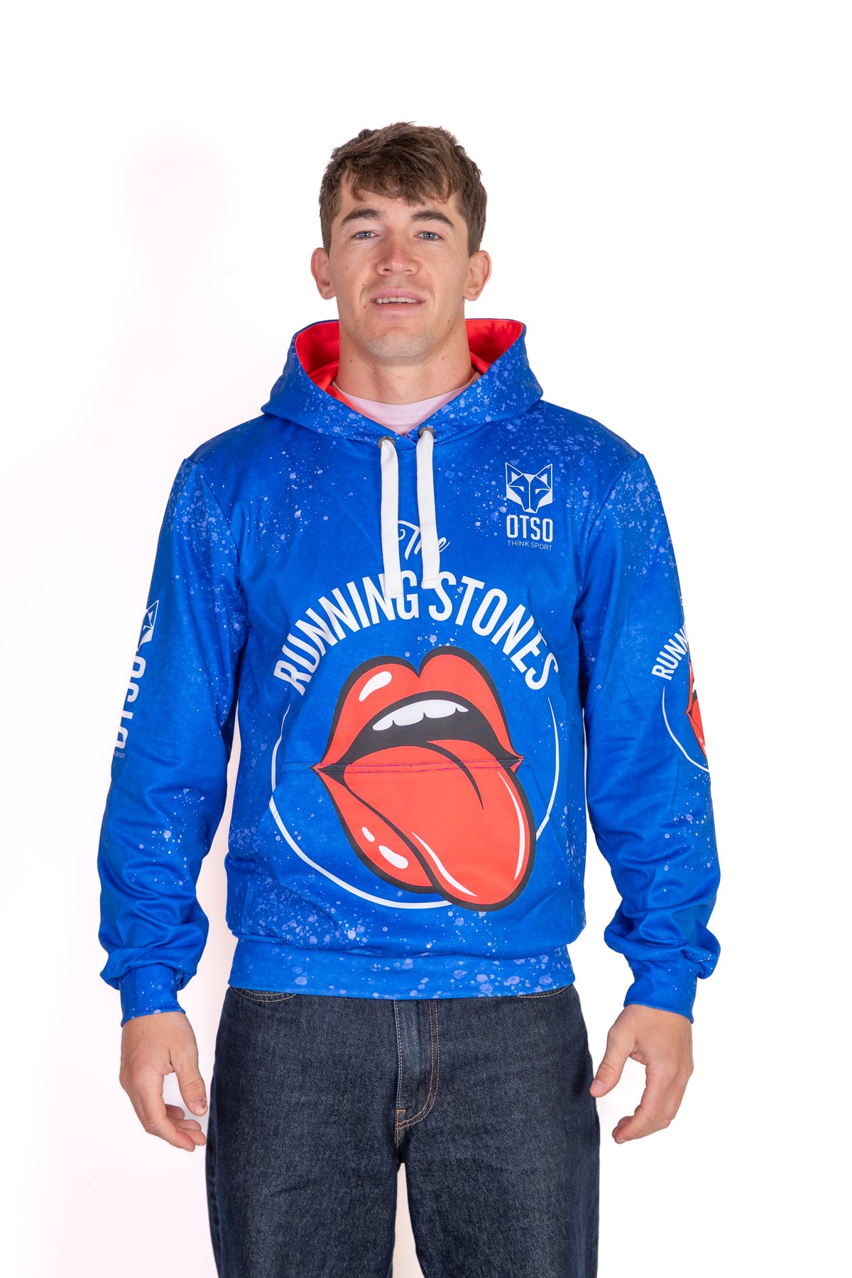 OTSO Hoodie - Running Stones Blue – Produktansicht 4