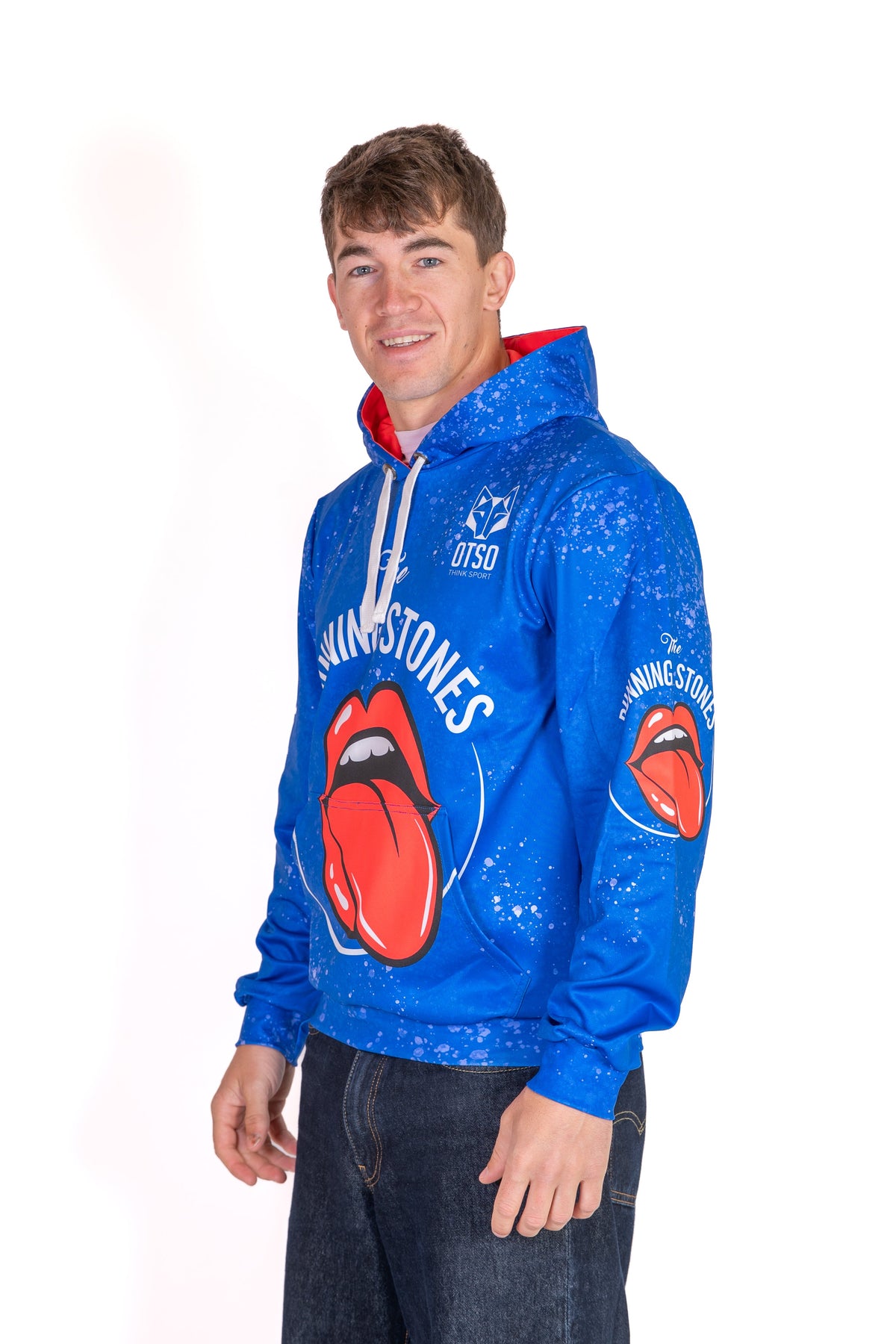 OTSO Hoodie - Running Stones Blue – Produktansicht 5