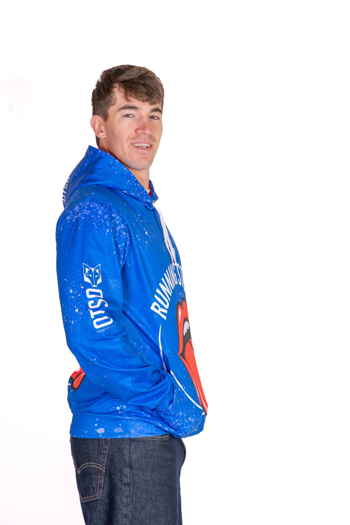 OTSO Hoodie - Running Stones Blue – Produktansicht 6