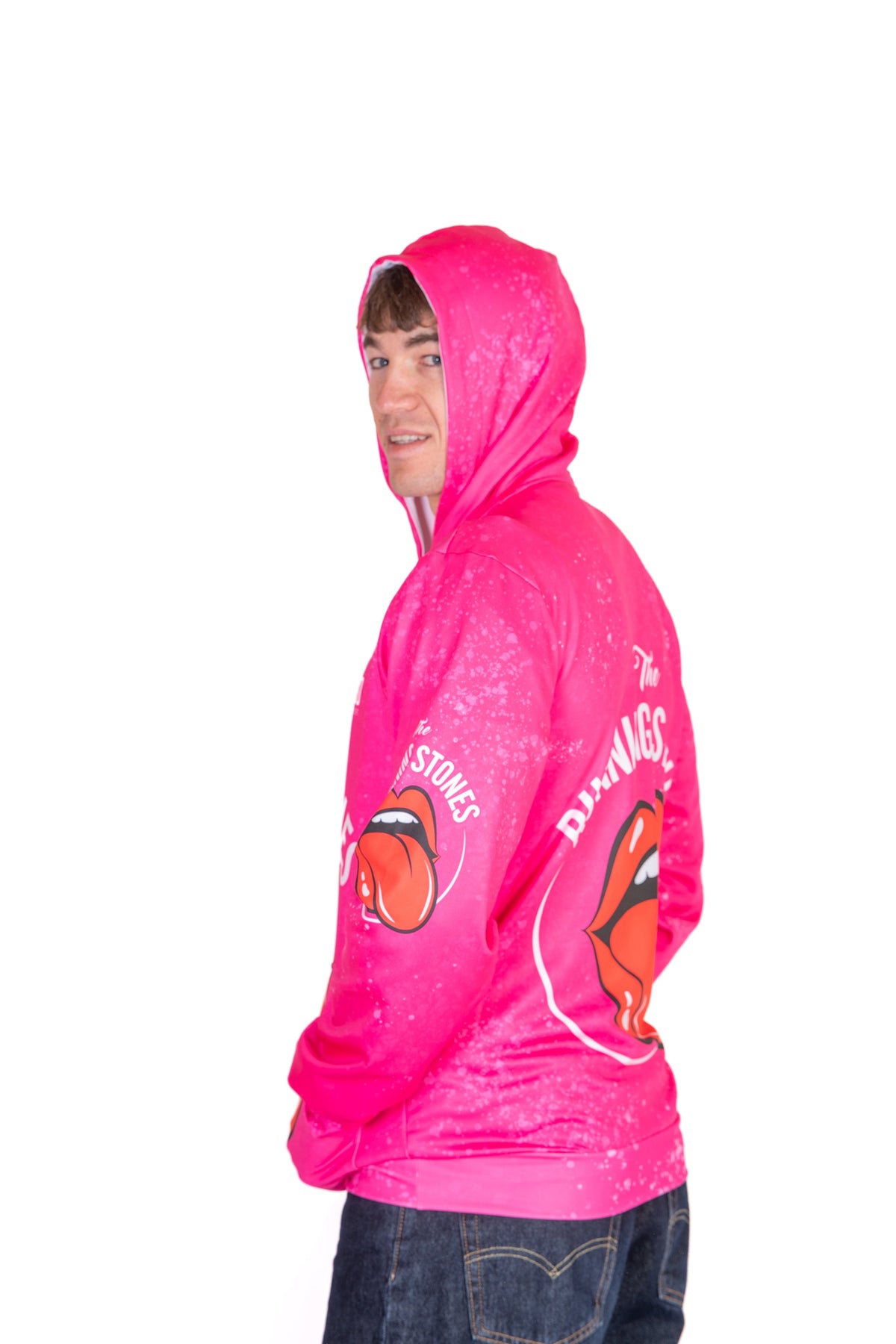 OTSO Hoodie - Running Stones Pink – Produktansicht 16