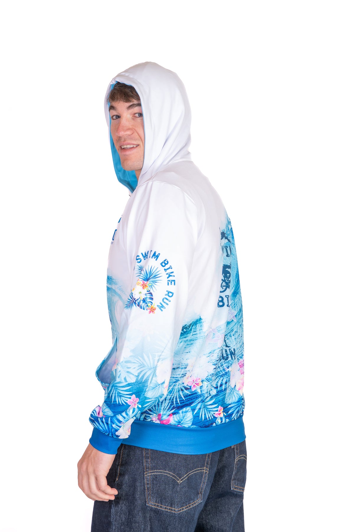 OTSO Hoodie - Swim Bike Run Wave – Produktansicht 16
