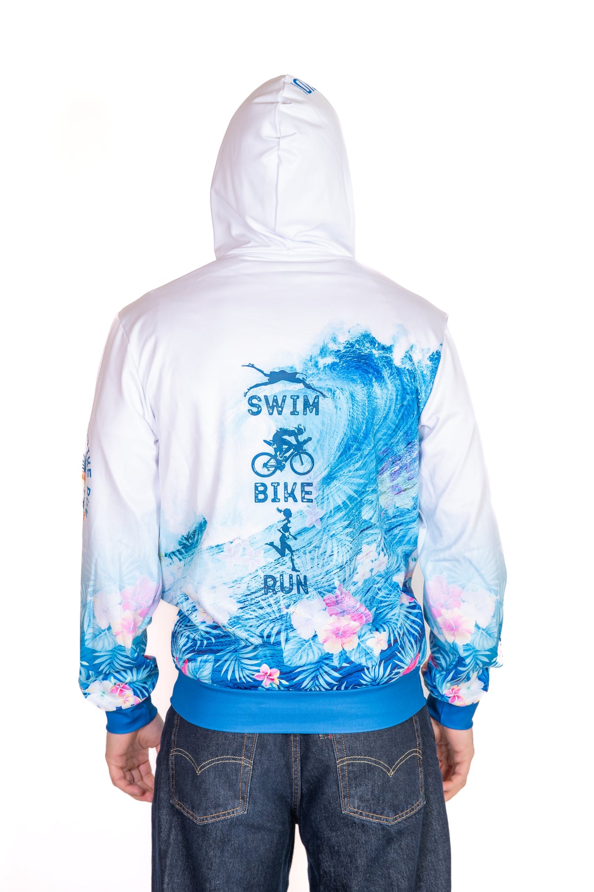 OTSO Hoodie - Swim Bike Run Wave – Produktansicht 18
