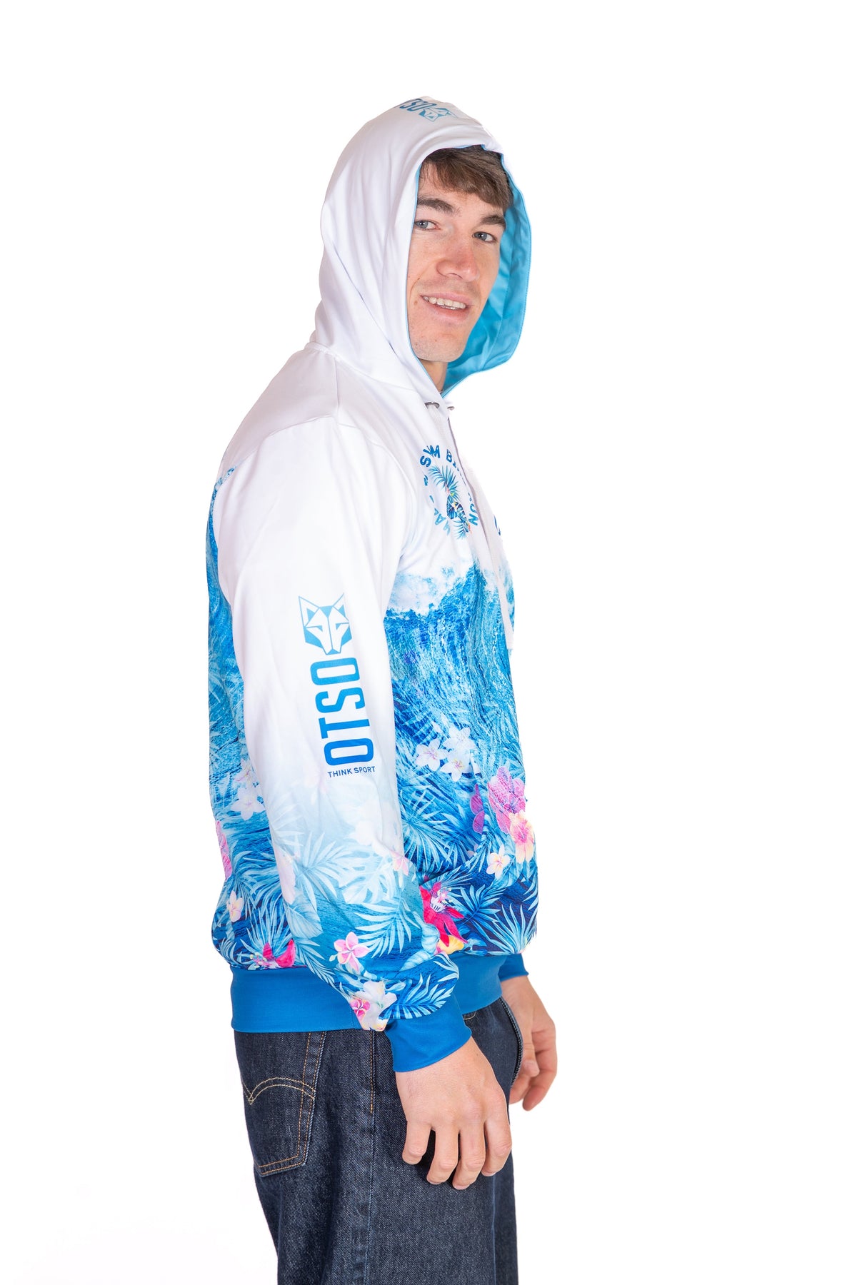 OTSO Hoodie - Swim Bike Run Wave – Produktansicht 17