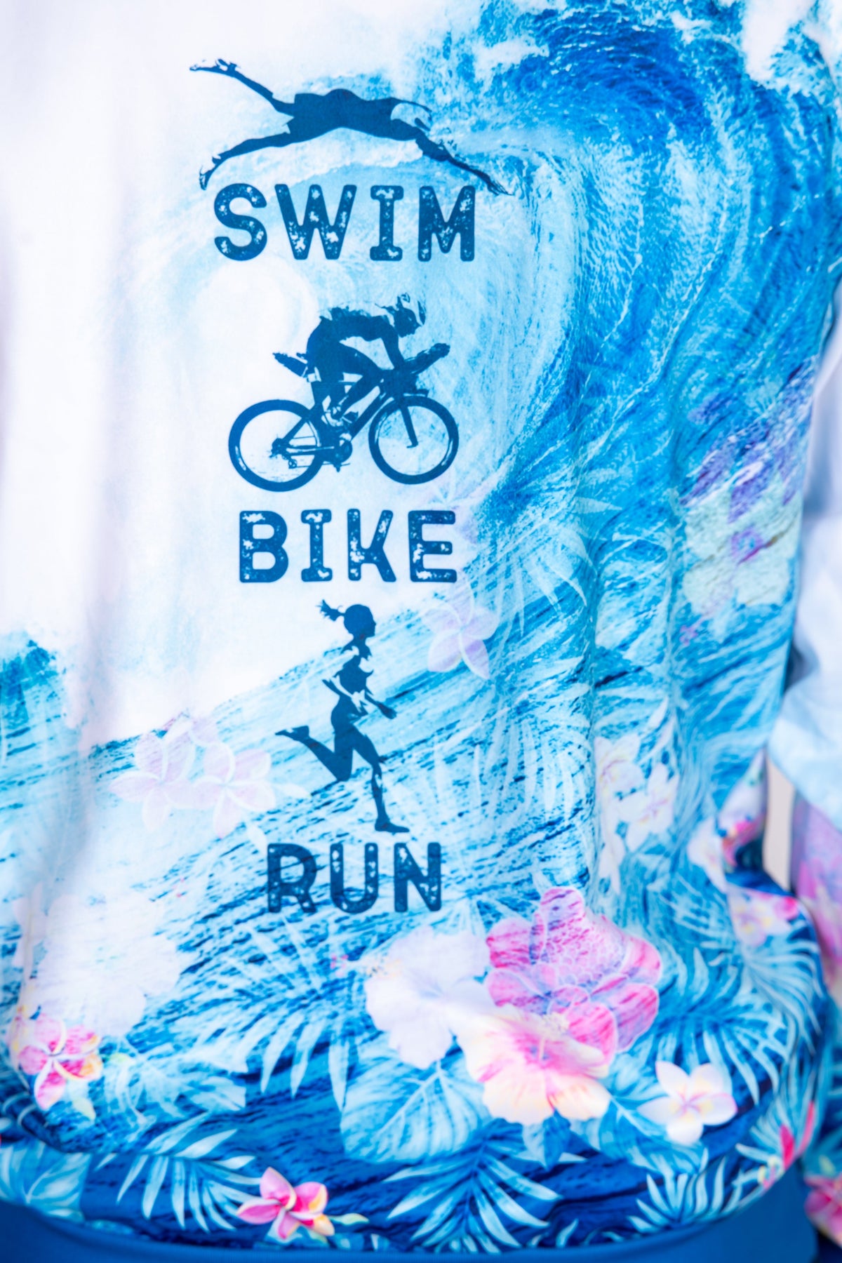OTSO Hoodie - Swim Bike Run Wave – Produktansicht 23
