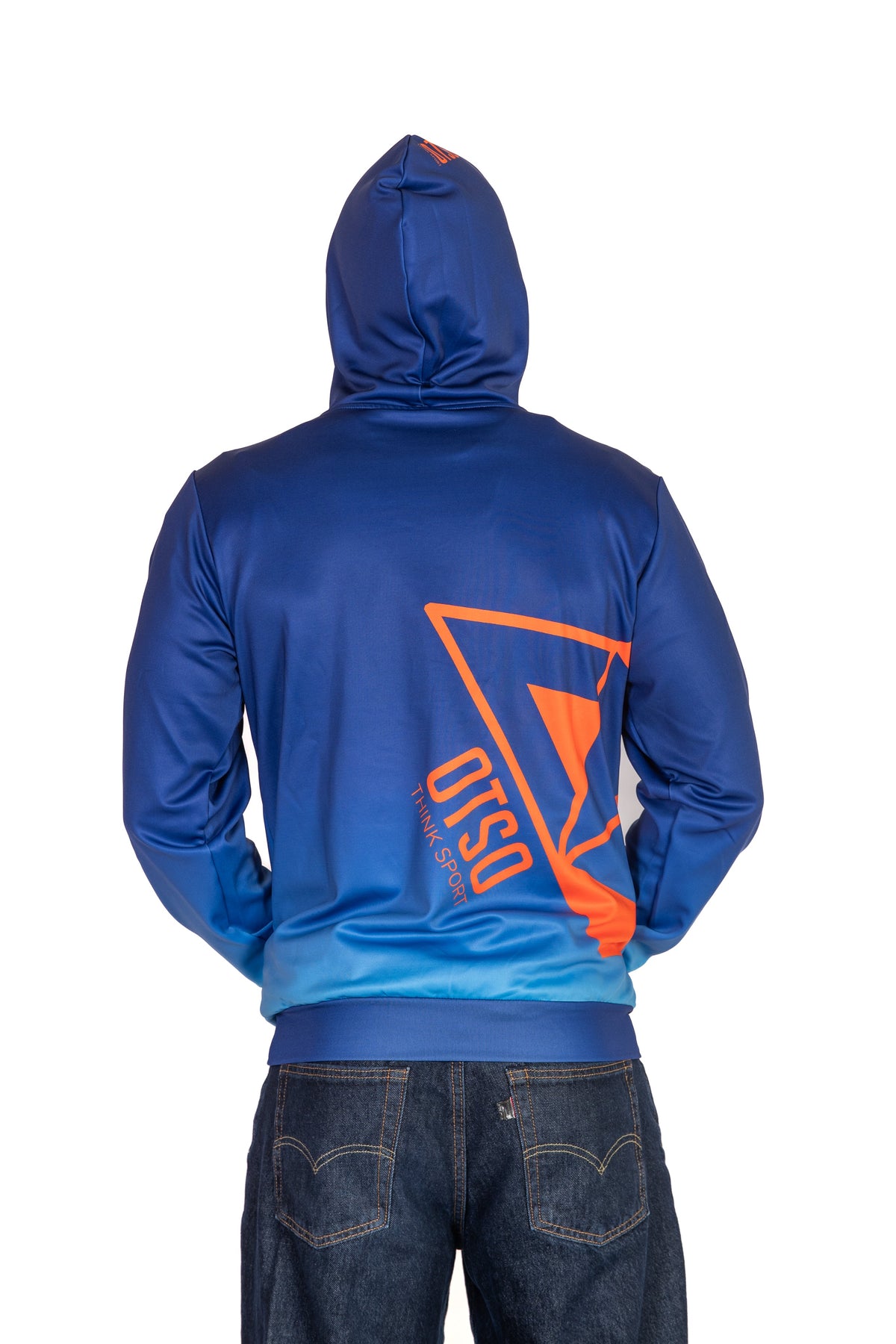 OTSO Hoodie - Navy Blue & Fluo Orange Otso – Produktansicht 8