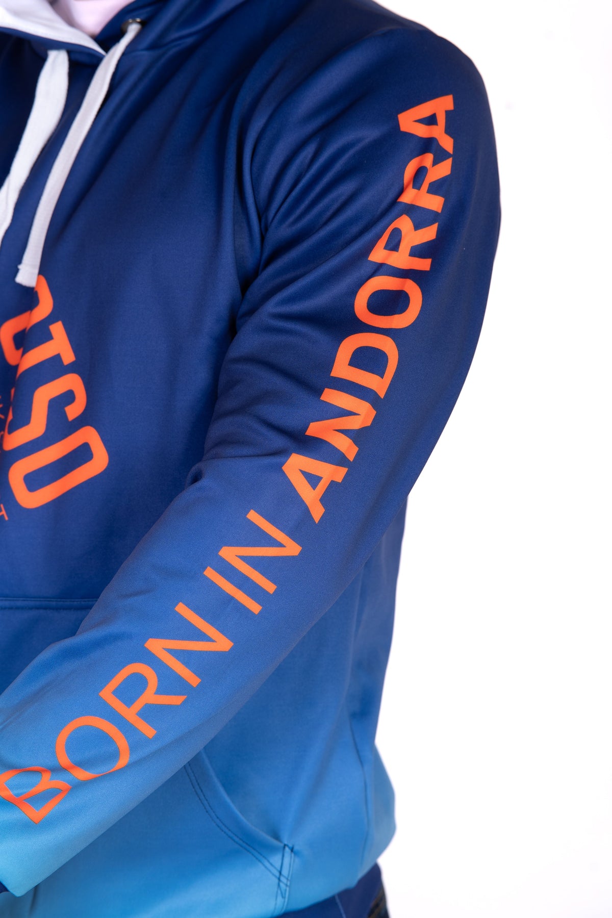 OTSO Hoodie - Navy Blue & Fluo Orange Otso – Produktansicht 11