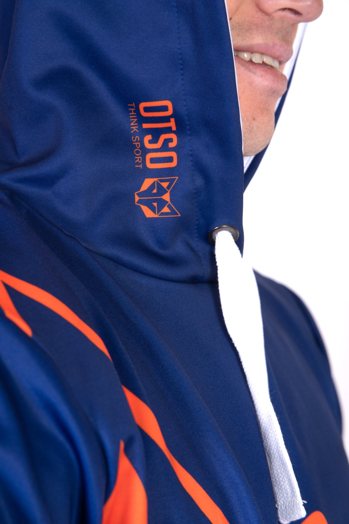 OTSO Hoodie - Navy Blue & Fluo Orange Otso – Produktansicht 10