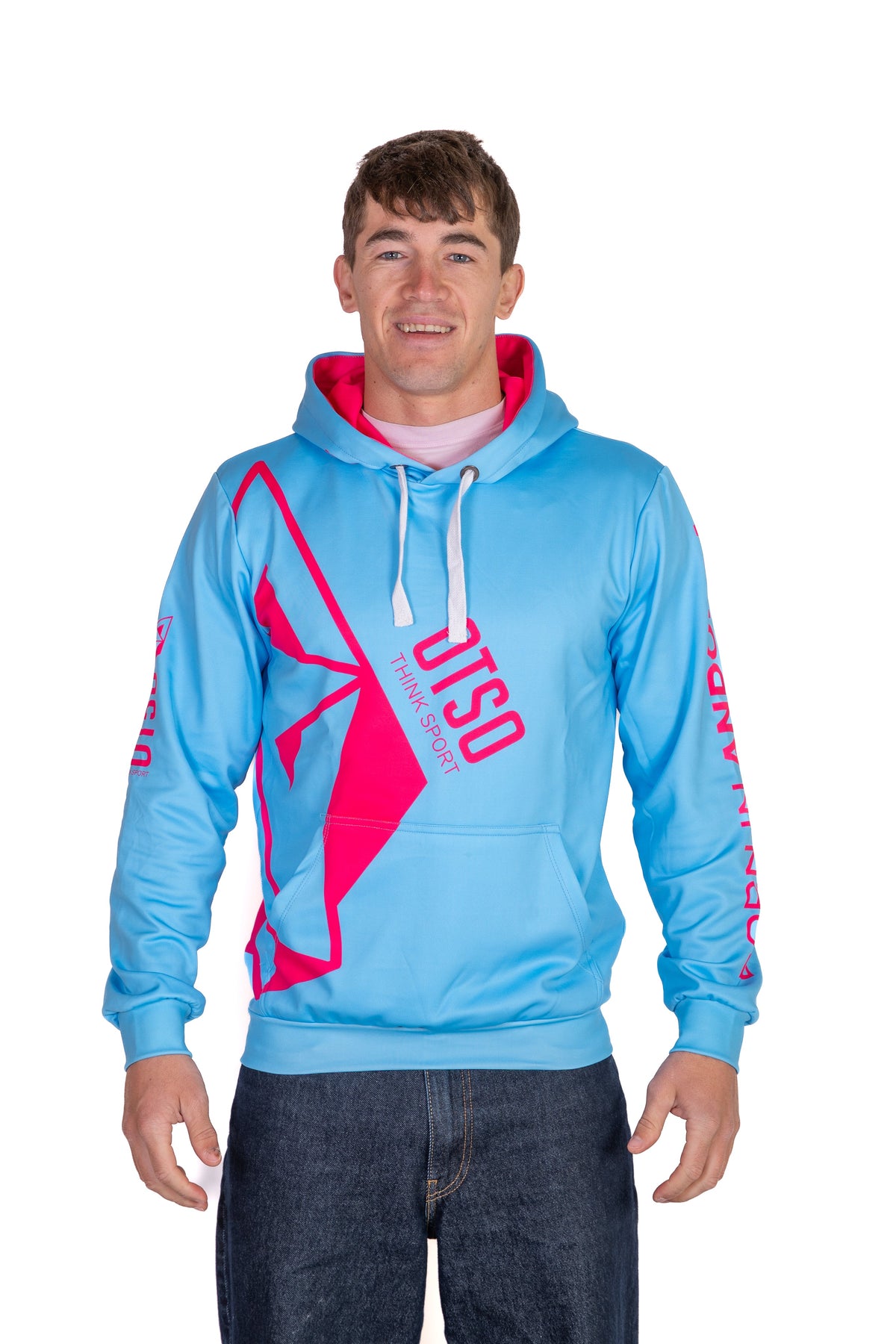 OTSO Hoodie - Light Blue & Pink – Produktansicht 4