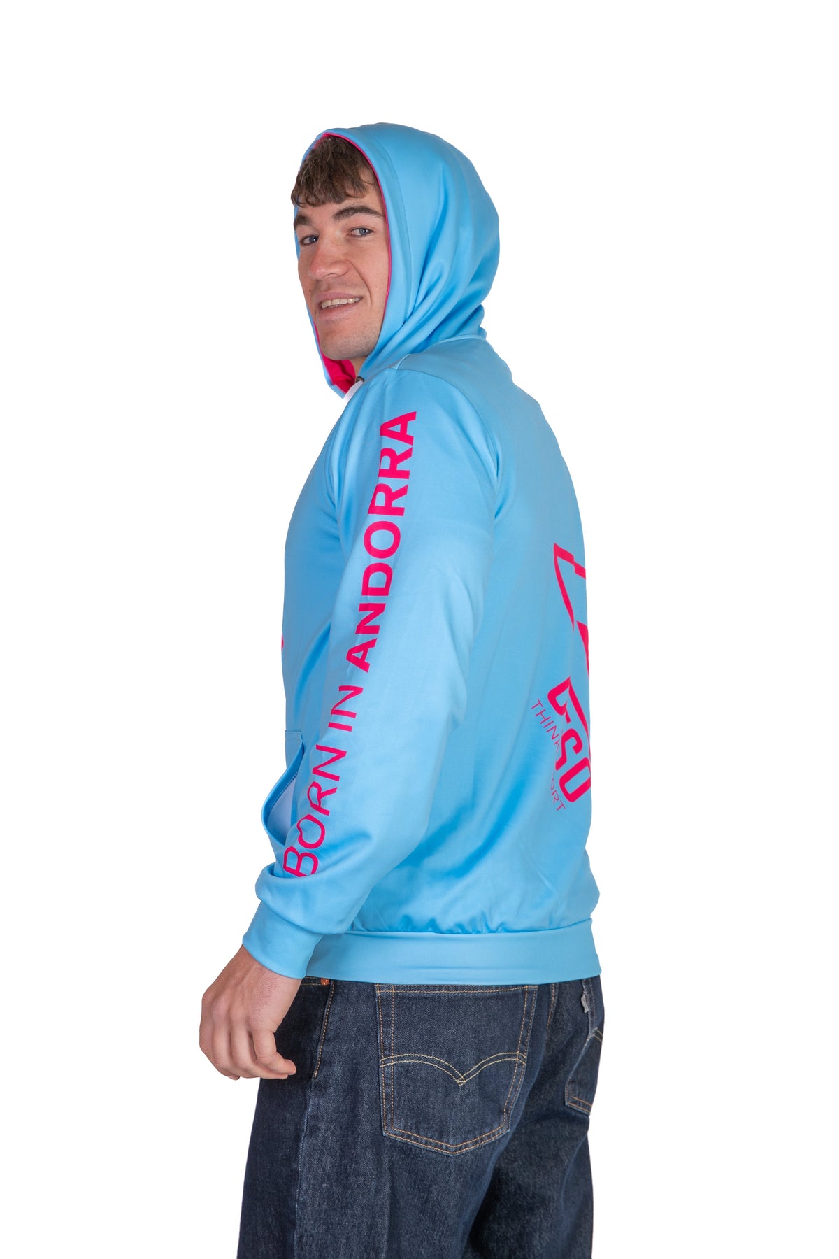 OTSO Hoodie - Light Blue & Pink – Produktansicht 6