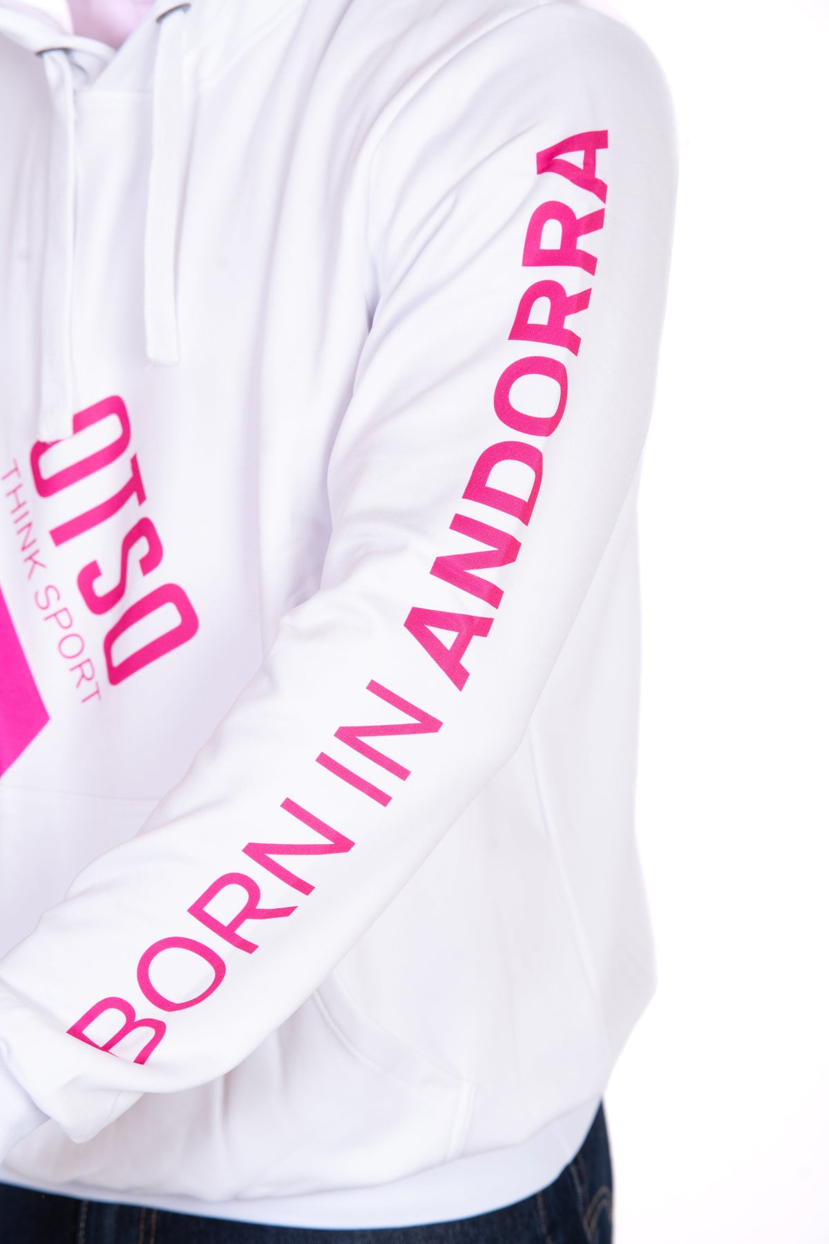 OTSO Hoodie - White & Fluo Pink Otso – Produktansicht 11