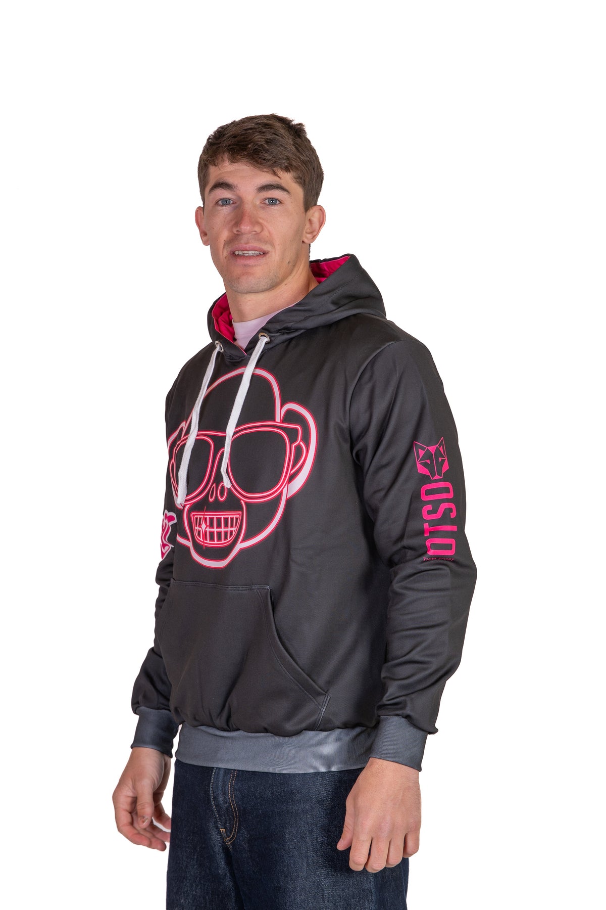 OTSO Hoodie - Emoji Monkey Neon – Produktansicht 5