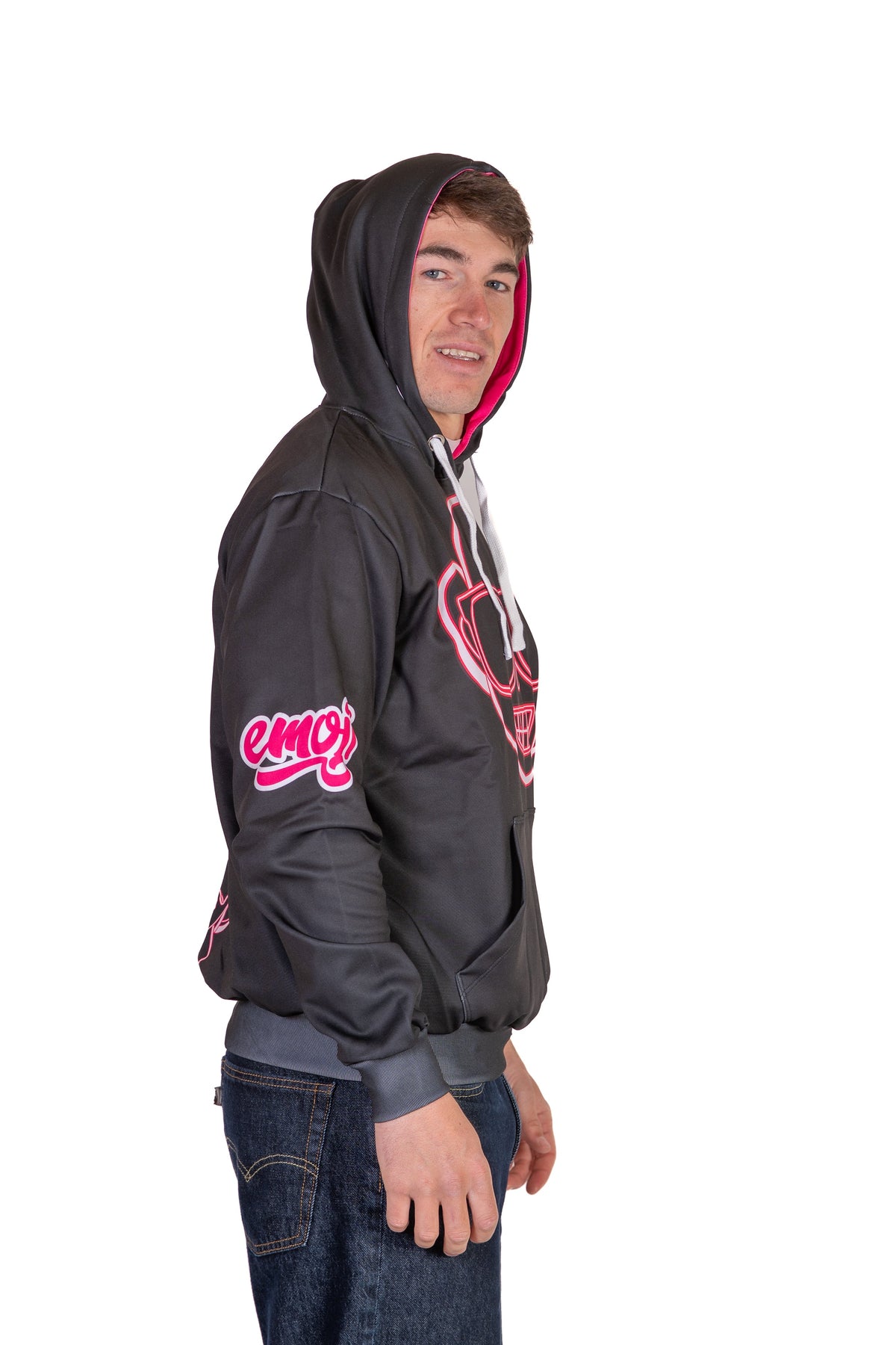 OTSO Hoodie - Emoji Monkey Neon – Produktansicht 7
