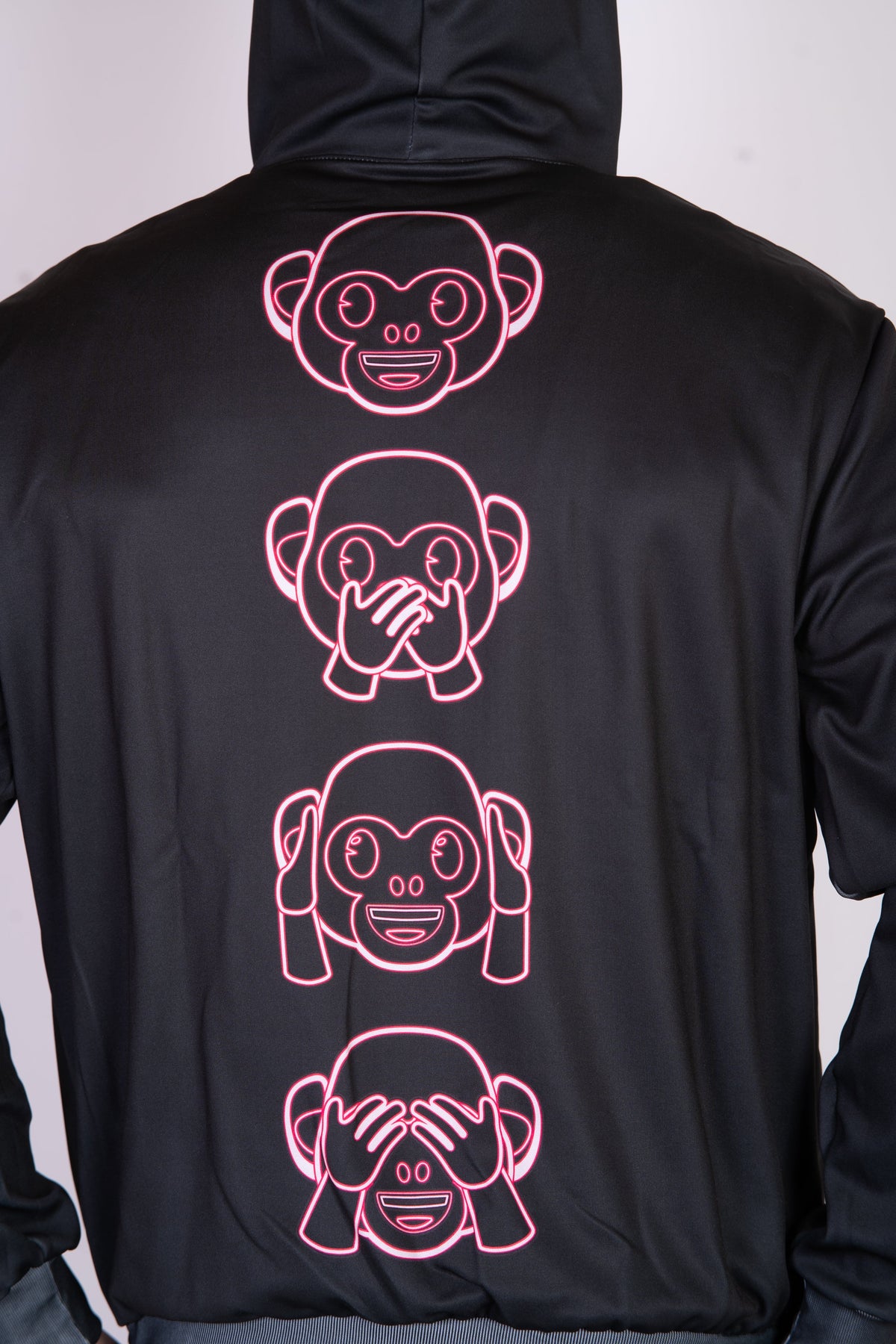 OTSO Hoodie - Emoji Monkey Neon – Produktansicht 9