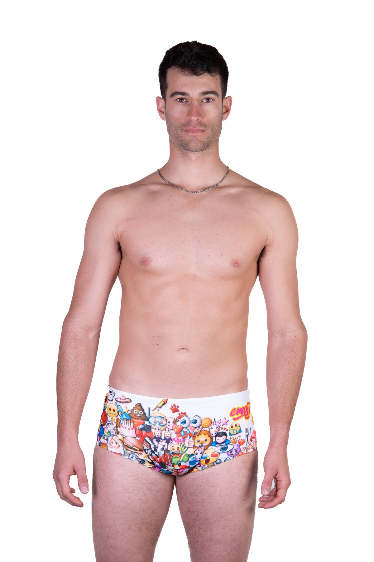 OTSO Herren Badehose Trunk - Emoji Big Wave – Produktansicht 4