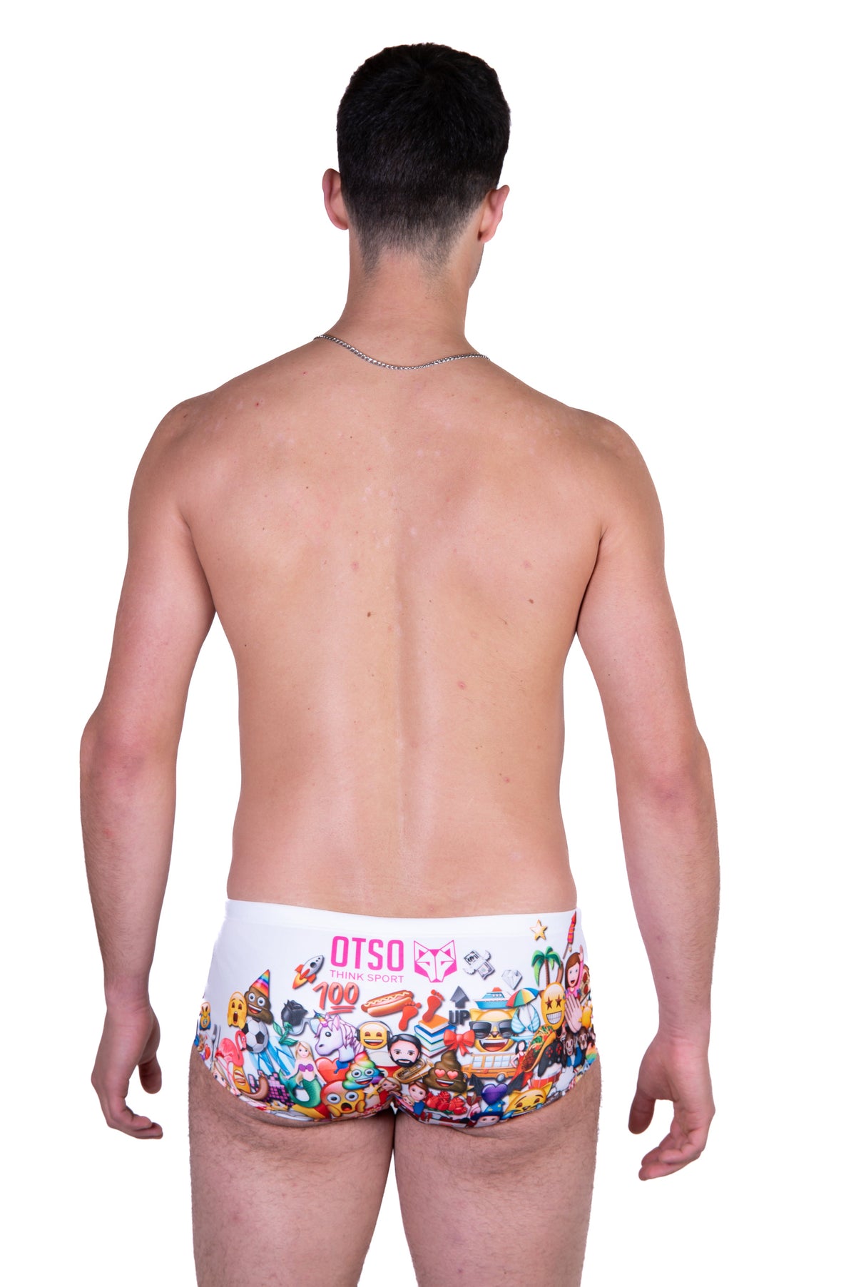 OTSO Herren Badehose Trunk - Emoji Big Wave – Produktansicht 9