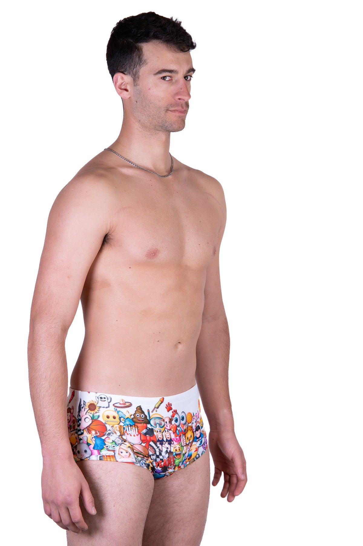 OTSO Herren Badehose Trunk - Emoji Big Wave – Produktansicht 5