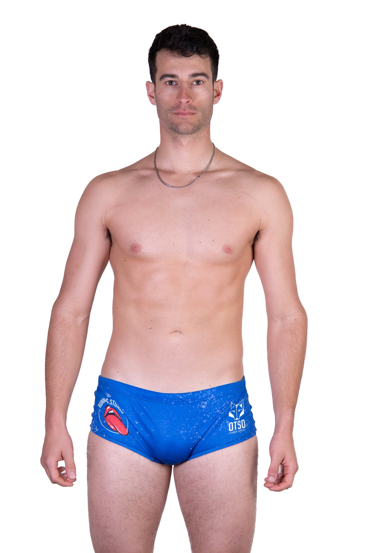OTSO Herren Badehose Trunk - Running Stones Blue – Produktansicht 4