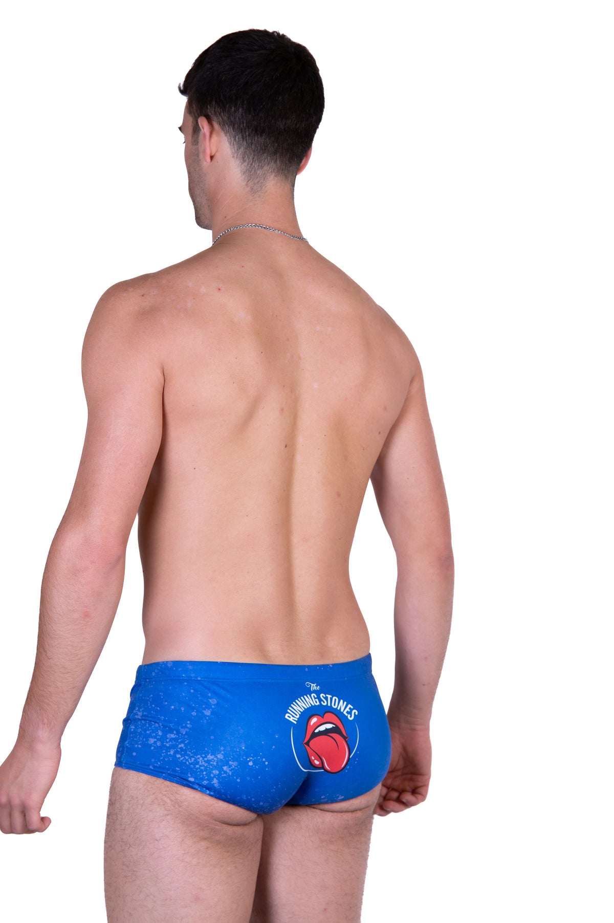 OTSO Herren Badehose Trunk - Running Stones Blue – Produktansicht 7