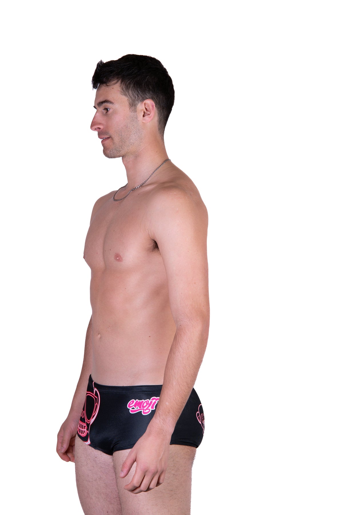 OTSO Herren Badehose Trunk - Emoji Monkey Neon – Produktansicht 5